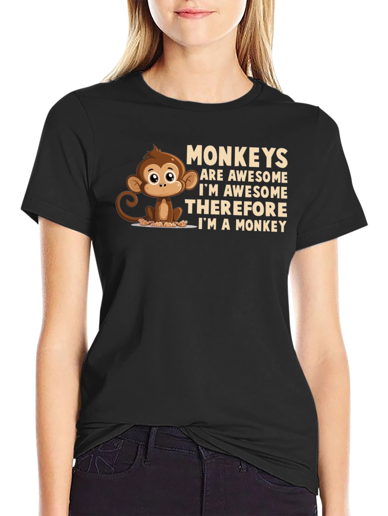 Funny Monkey T-Shirt - Awesome Monkey Design