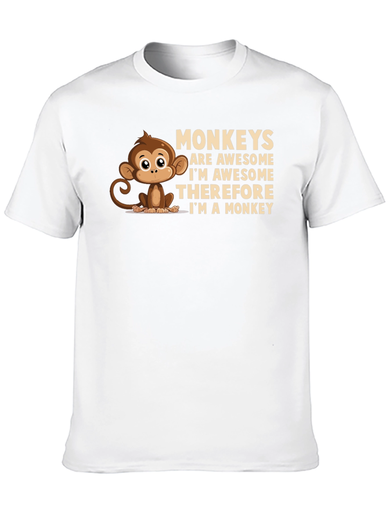Funny Monkey T-Shirt - Awesome Monkey Design