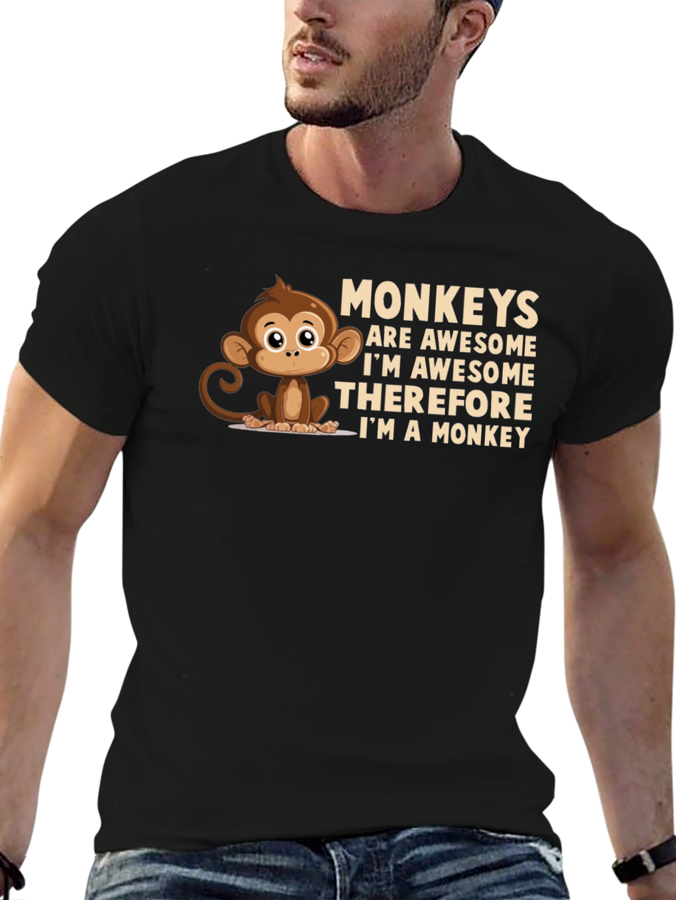 Funny Monkey T-Shirt - Awesome Monkey Design