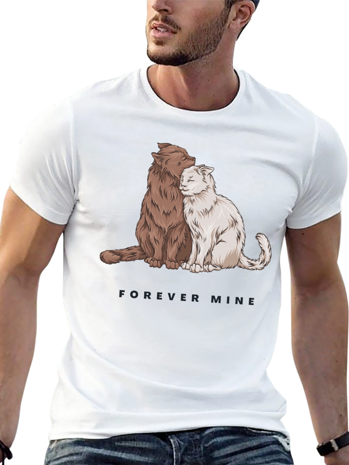 Forever Mine Cat Graphic T-Shirt