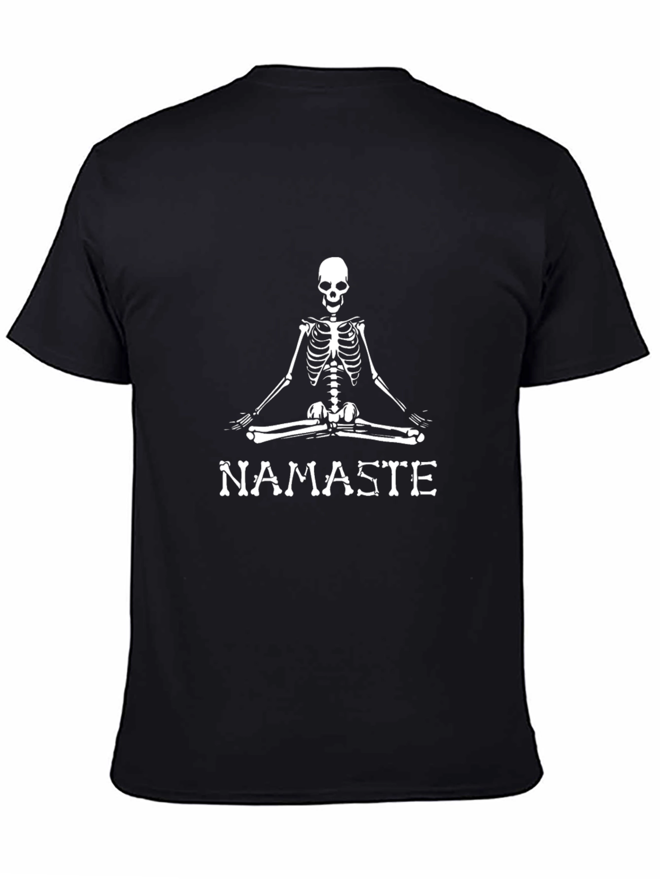 Namaste Skeleton Graphic T-Shirt