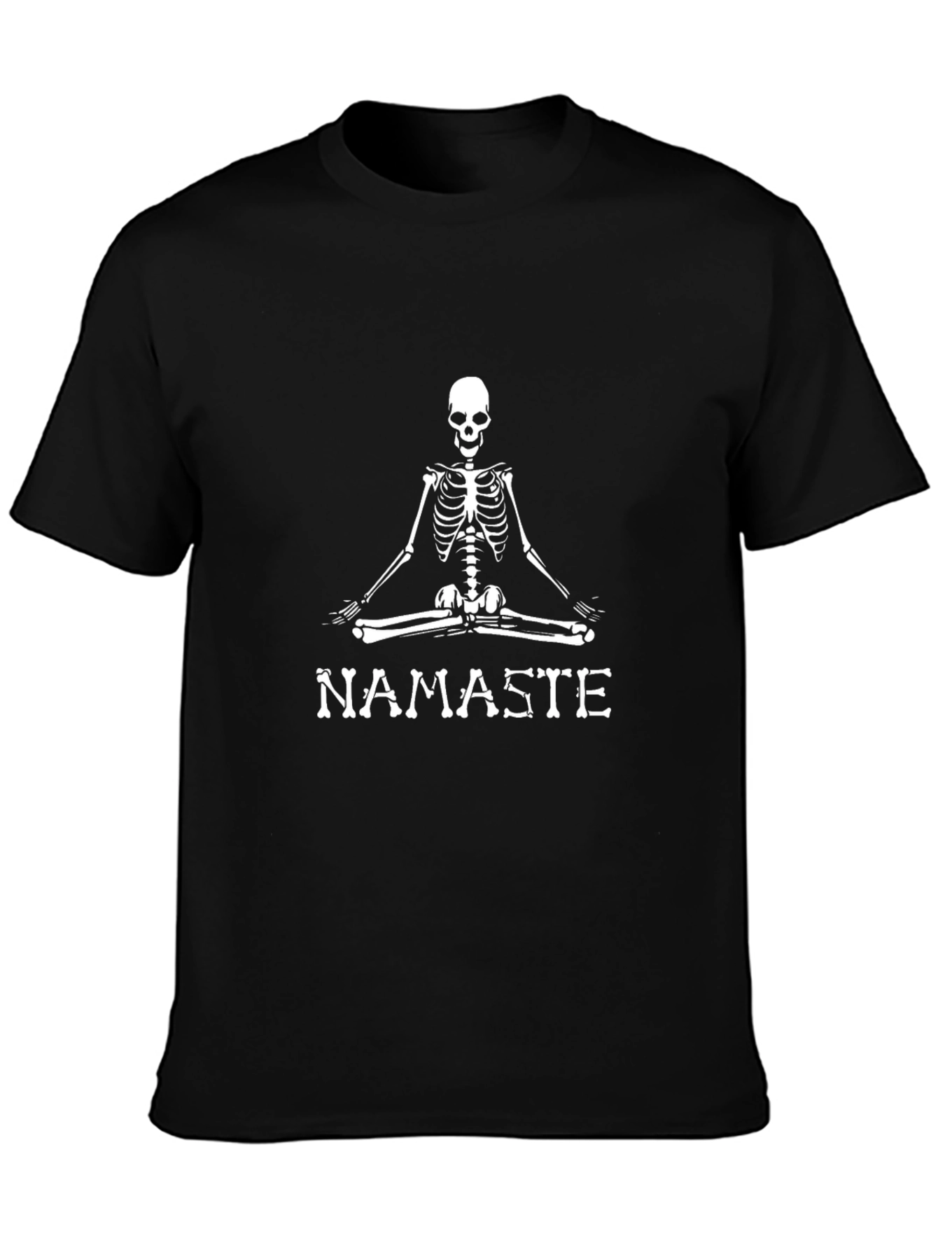 Namaste Skeleton Graphic T-Shirt