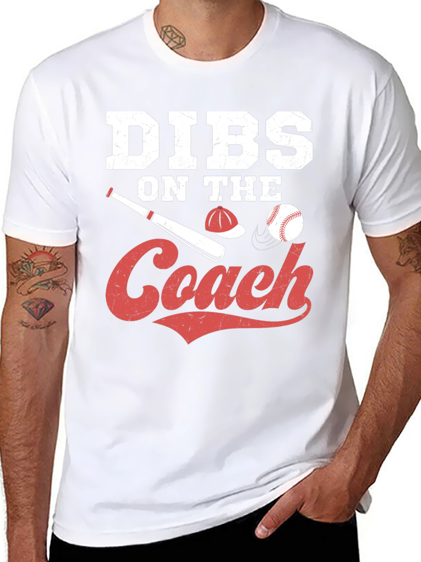 Dibs On The Coach Baseball T-Shirt