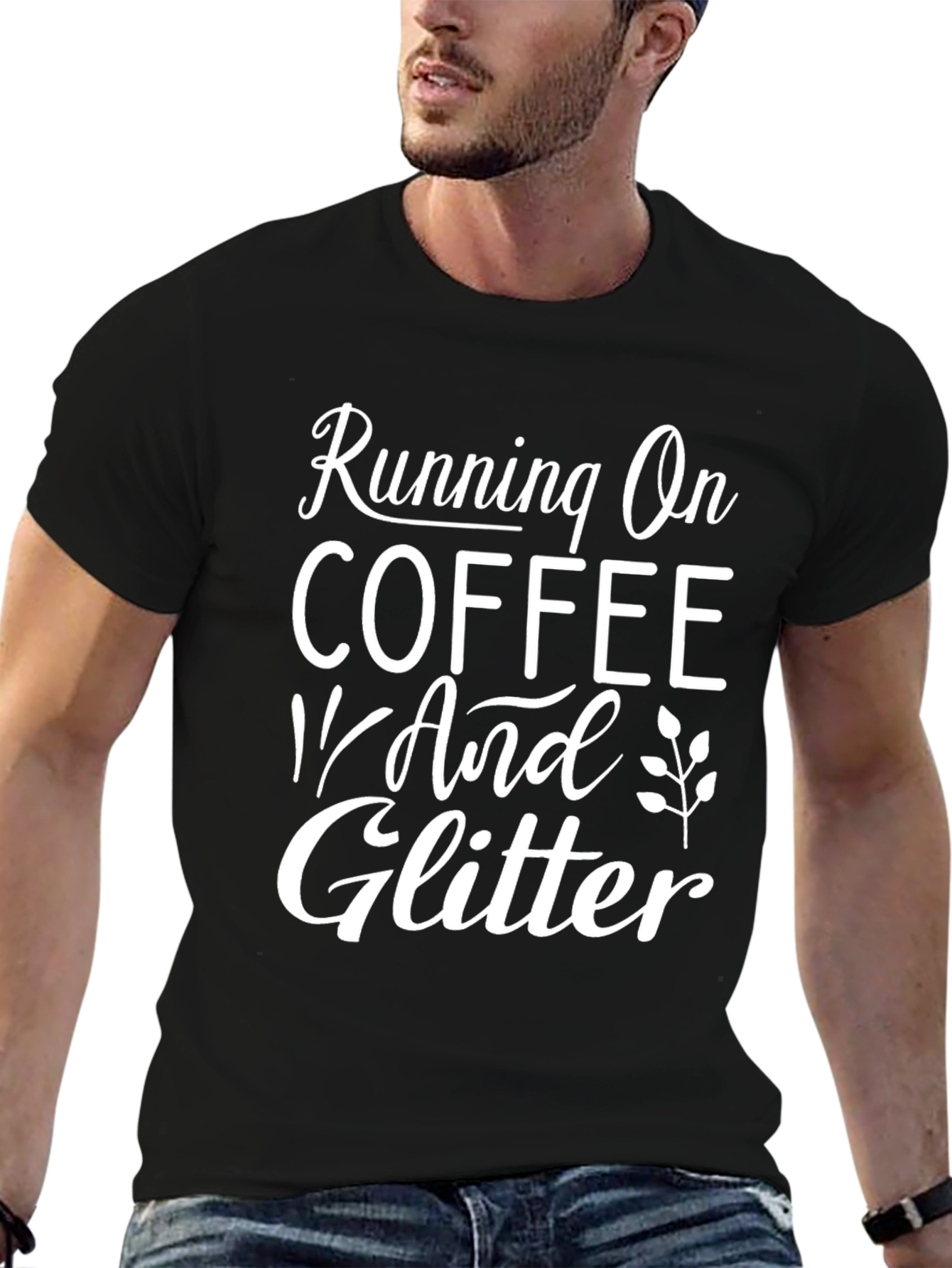 Running on Coffee and Glitter T-Shirt