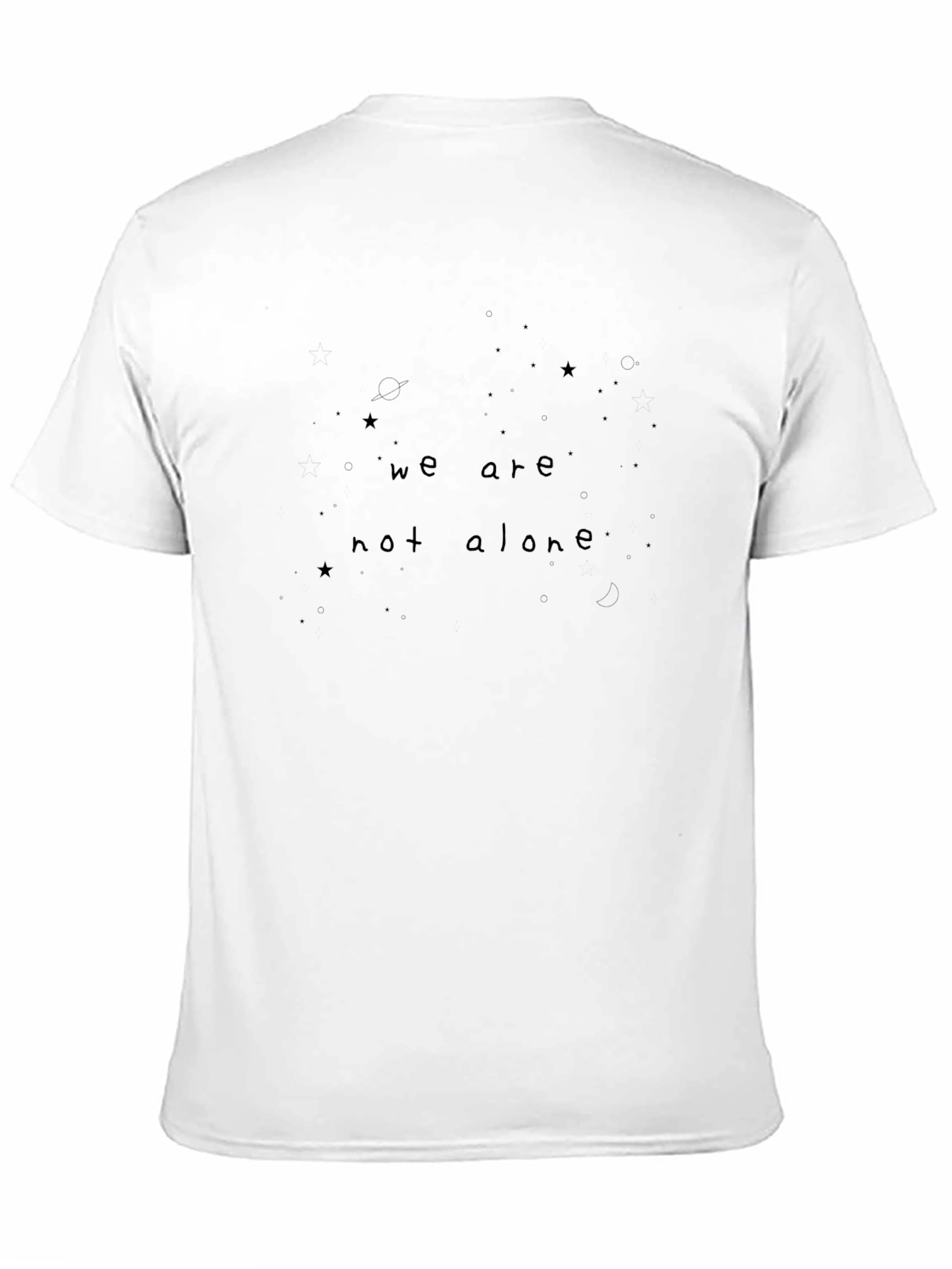 We Are Not Alone Black T-Shirt