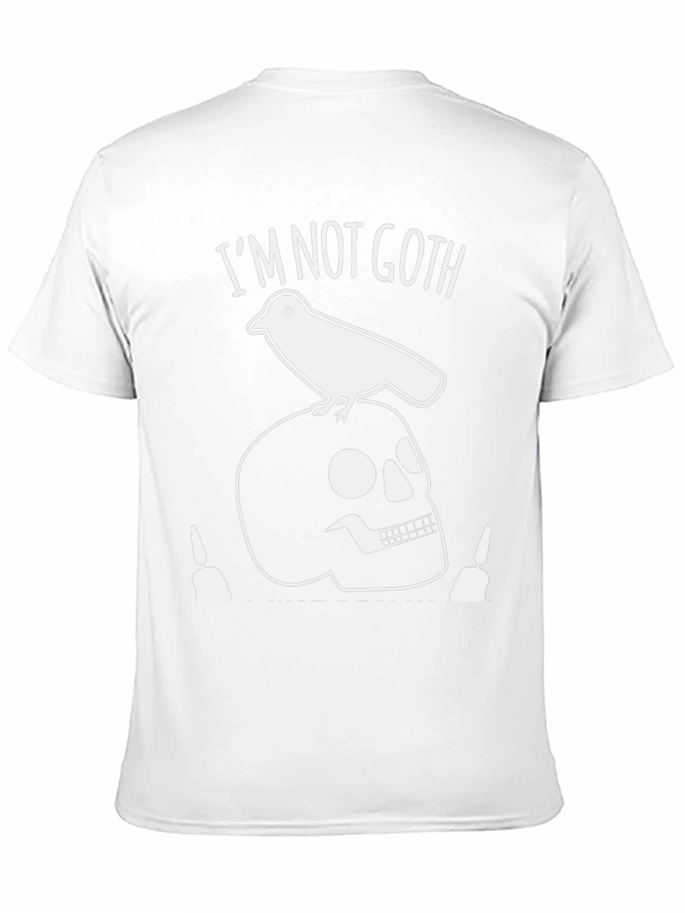 Im Not Goth Skull & Crow Graphic Tee