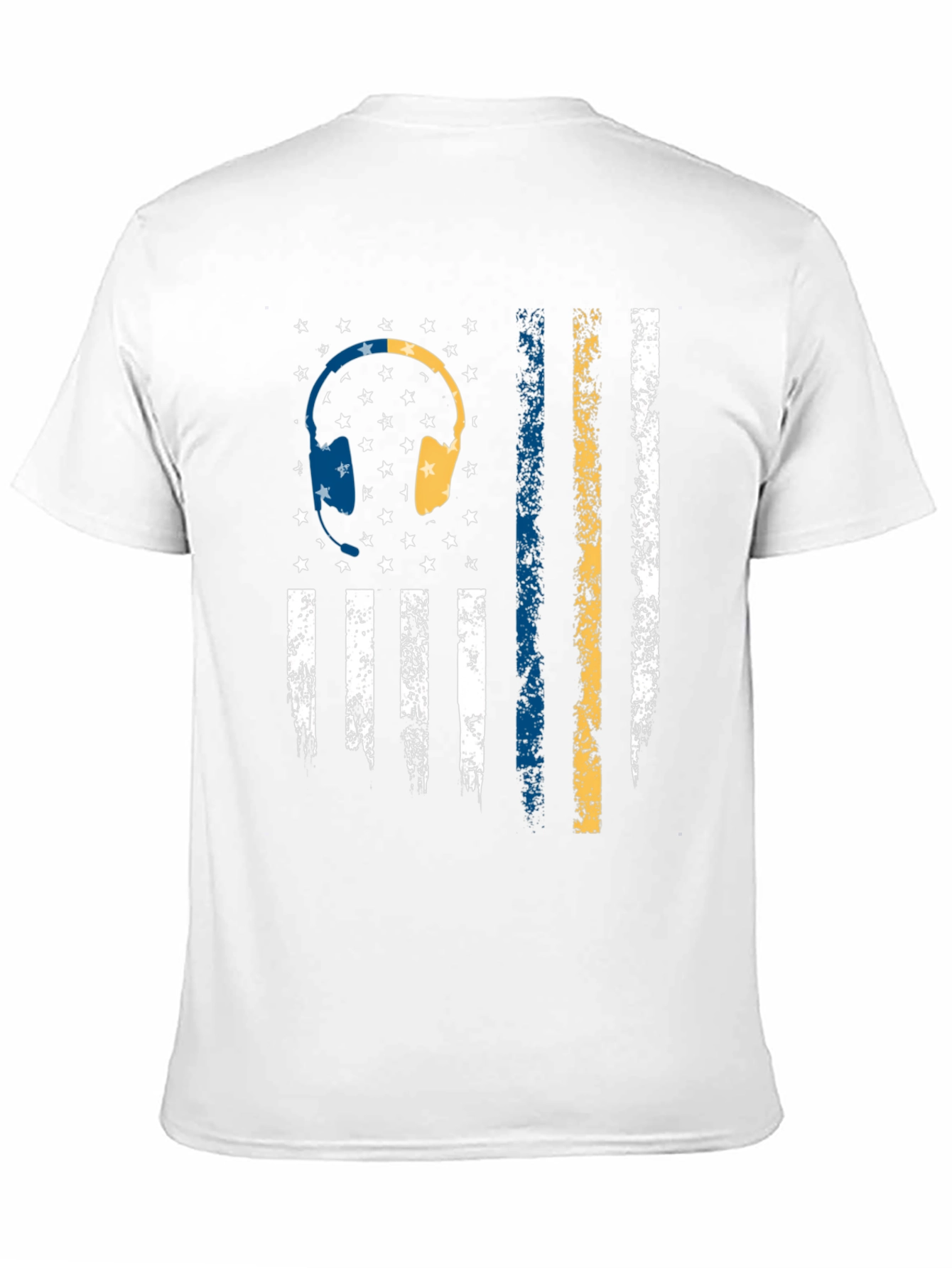 Headphone American Flag Graphic Tee