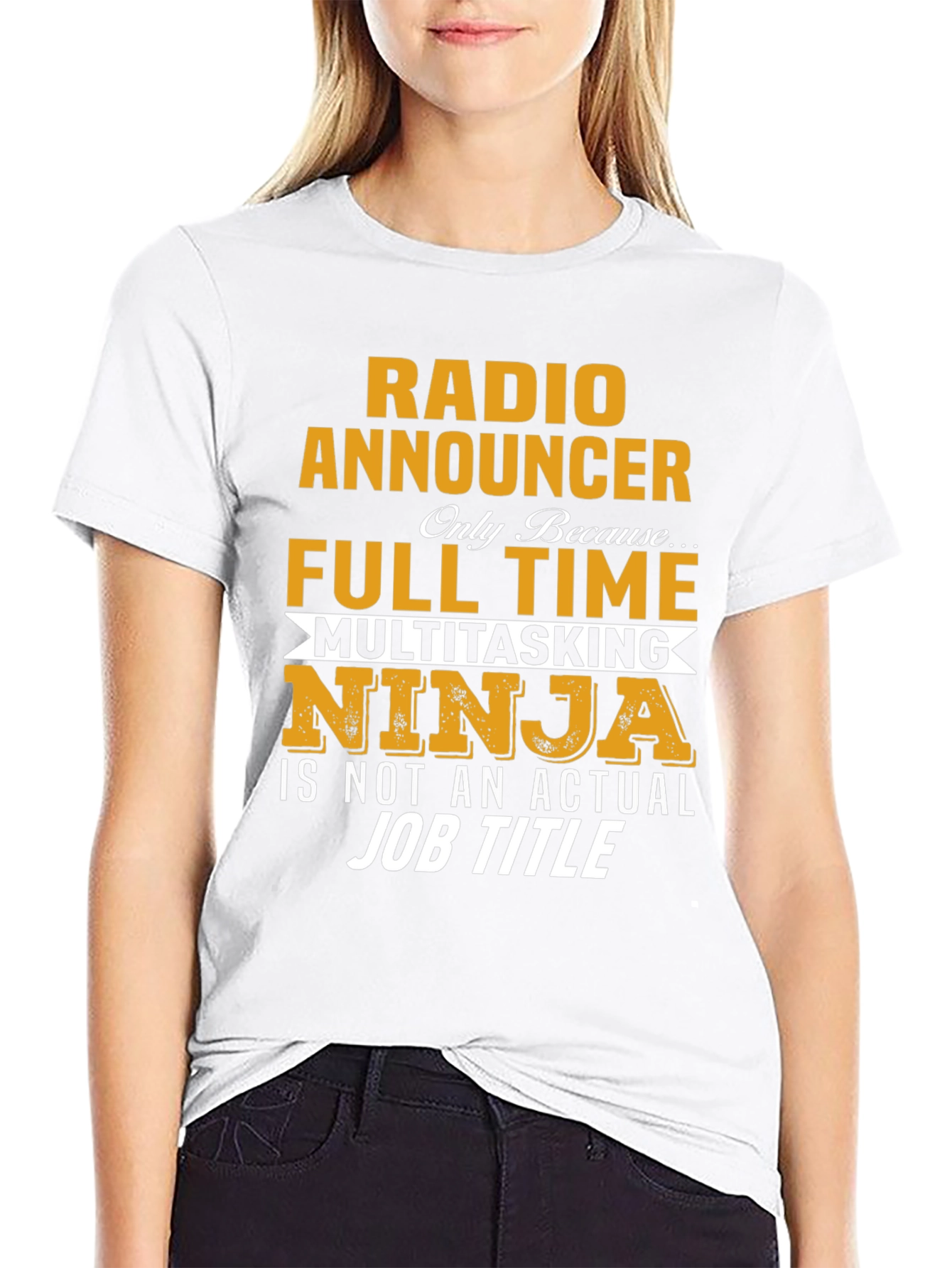 Radio Announcer T-Shirt - Full Time Ninja