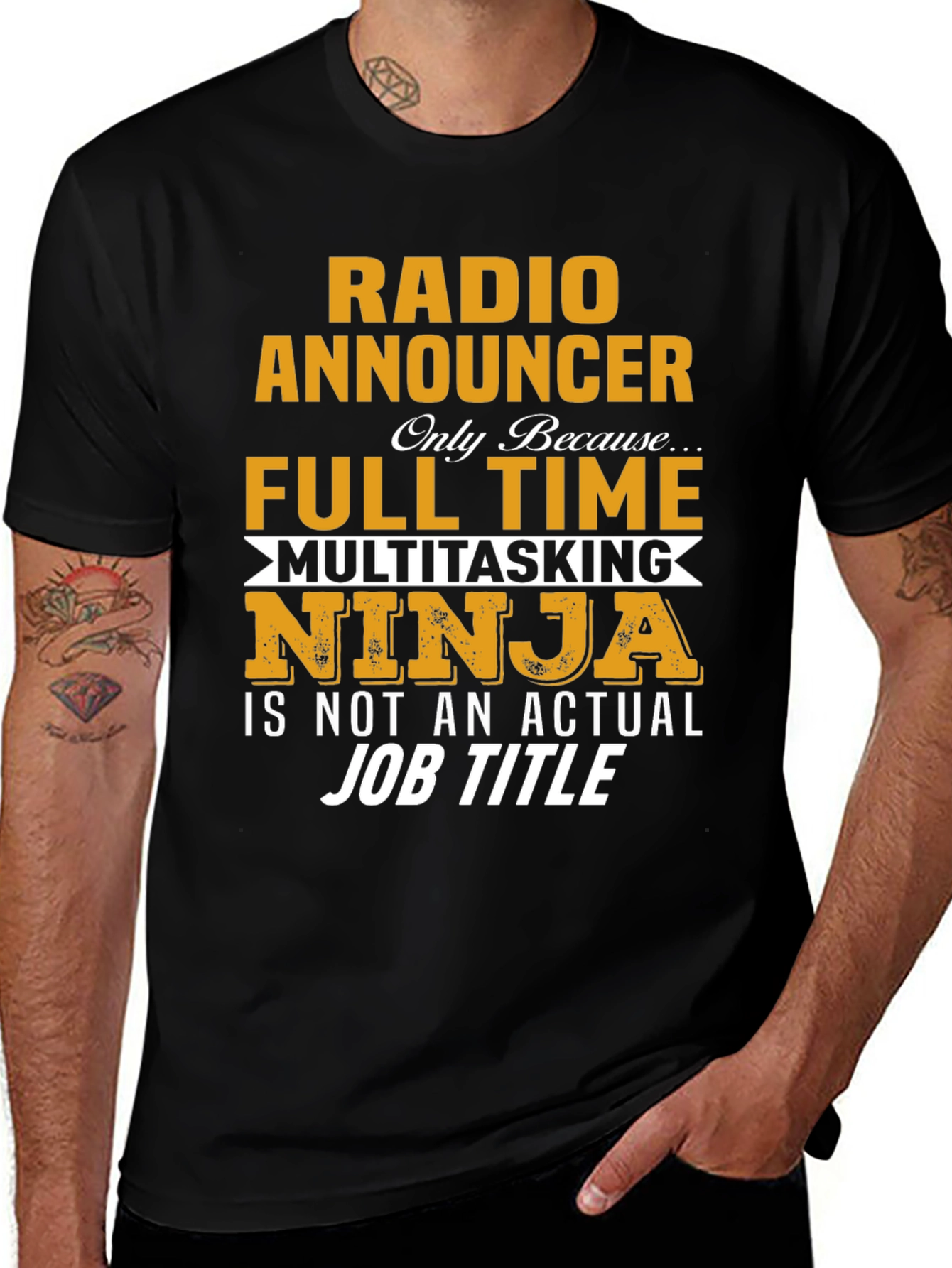 Radio Announcer T-Shirt - Full Time Ninja