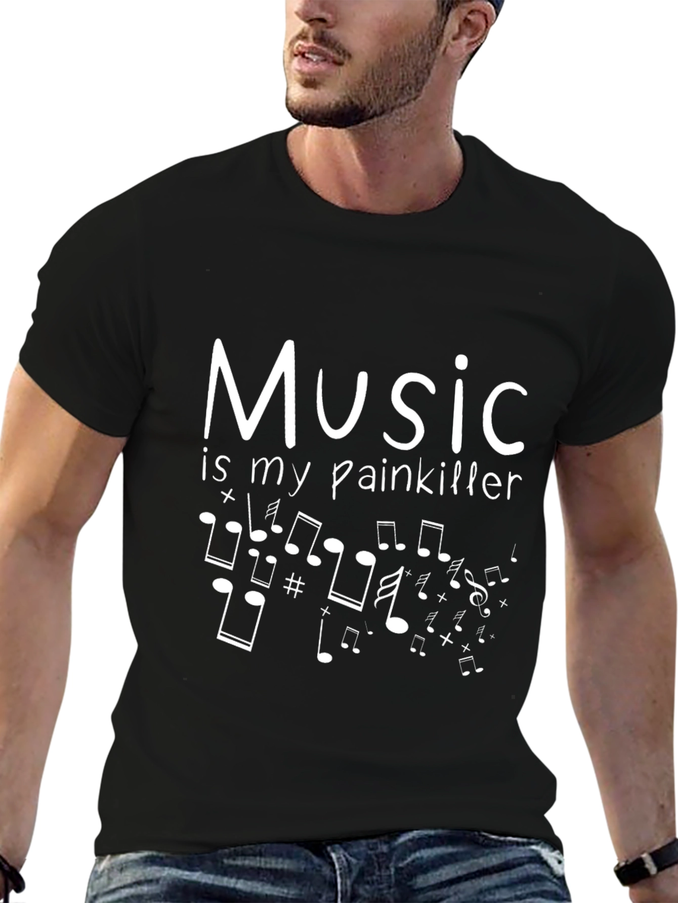 Music is My Painkiller T-Shirt | Stylish Graphic Tee