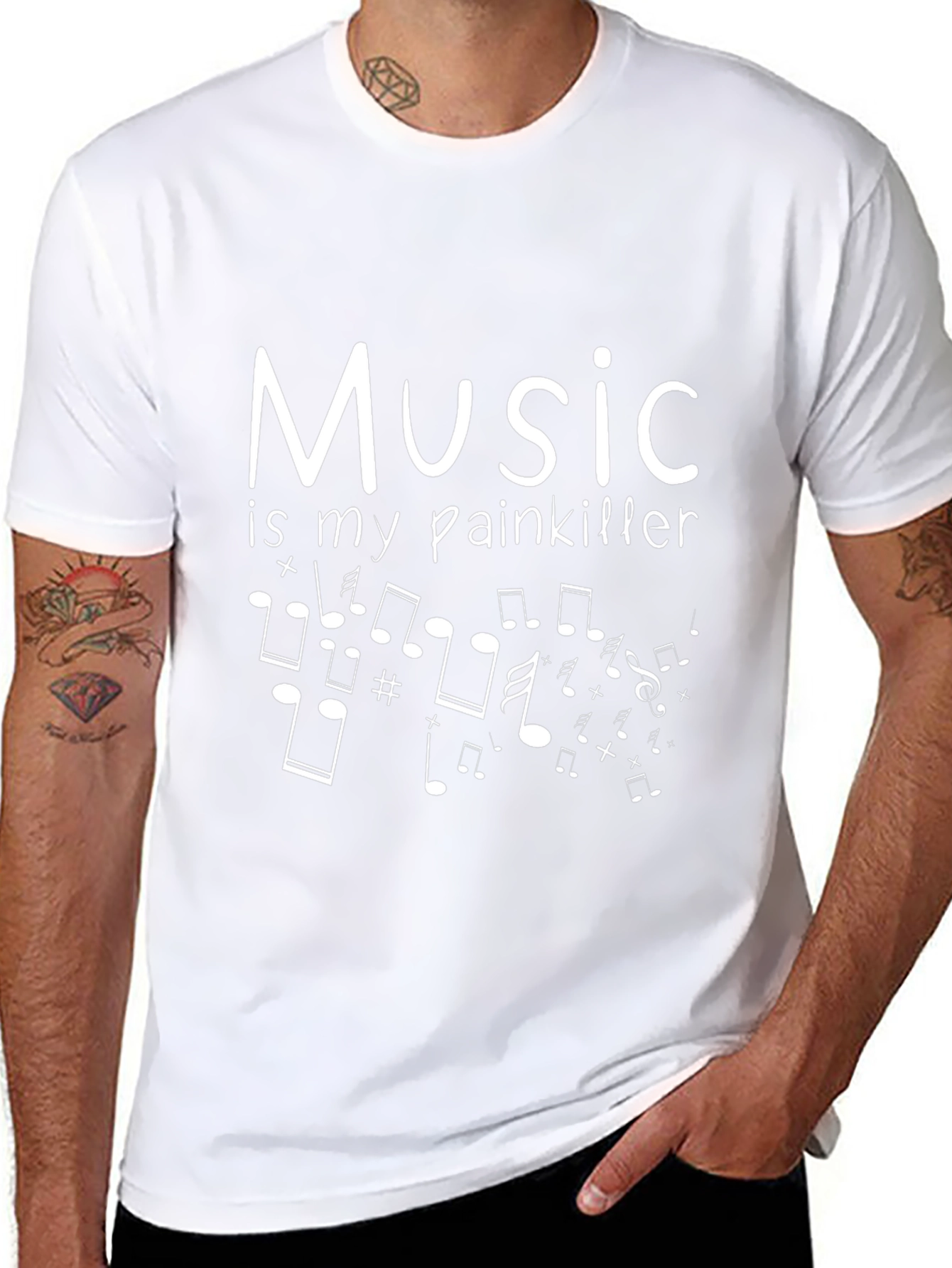 Music is My Painkiller T-Shirt | Stylish Graphic Tee