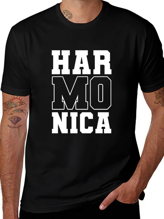Harmonica Graphic Tee - Music Lover T-Shirt