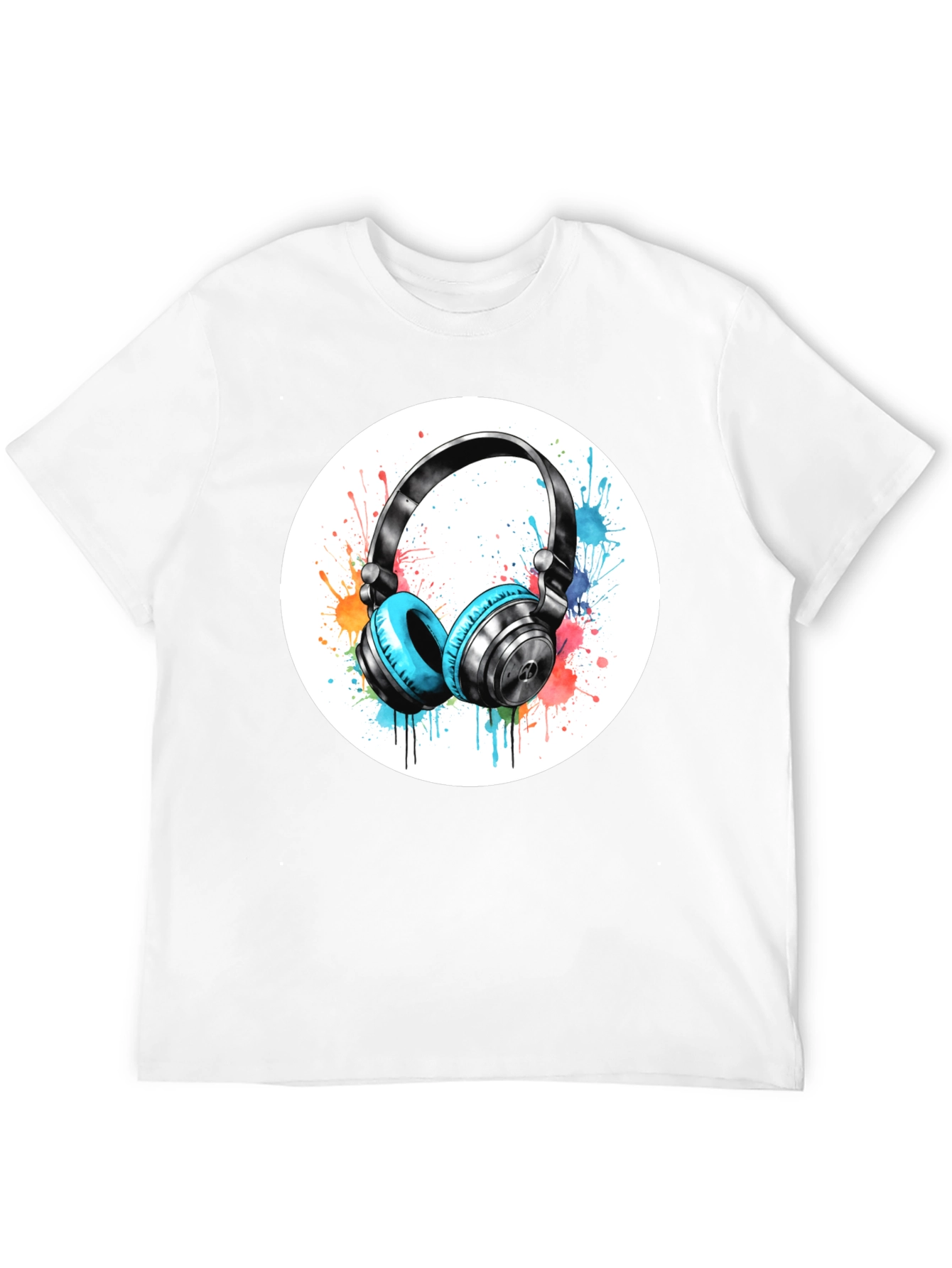 Stylish Headphone Graphic Tee - Music Lovers Shirt