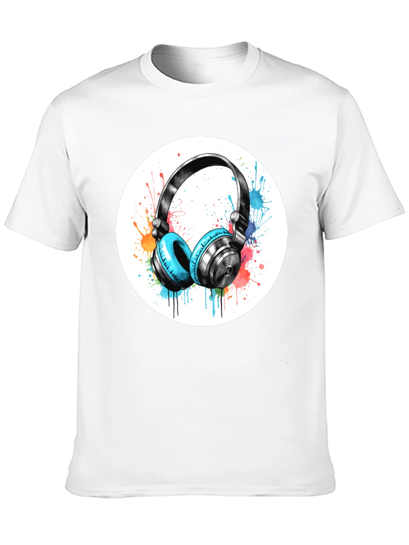 Stylish Headphone Graphic Tee - Music Lovers Shirt