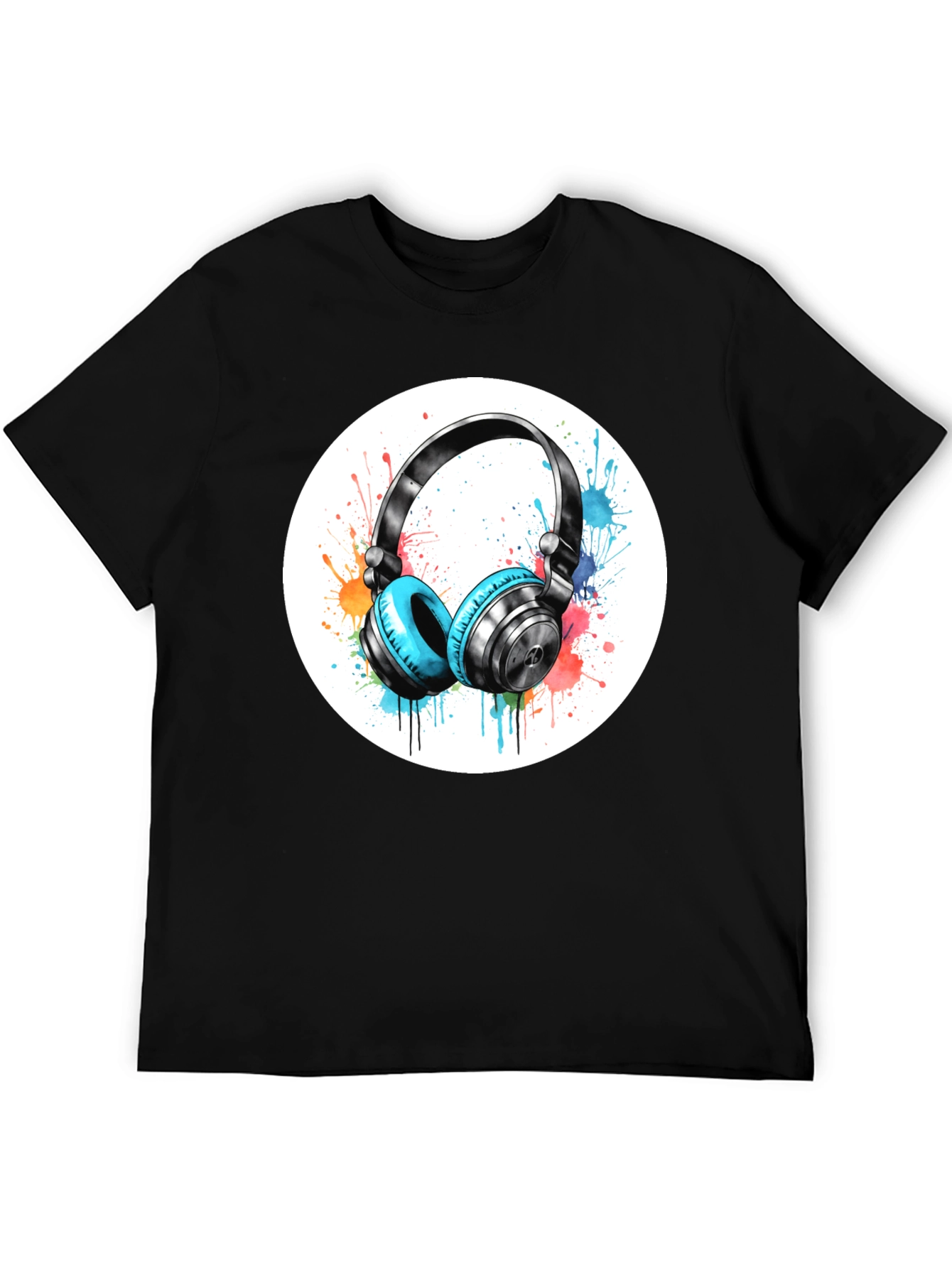 Stylish Headphone Graphic Tee - Music Lovers Shirt