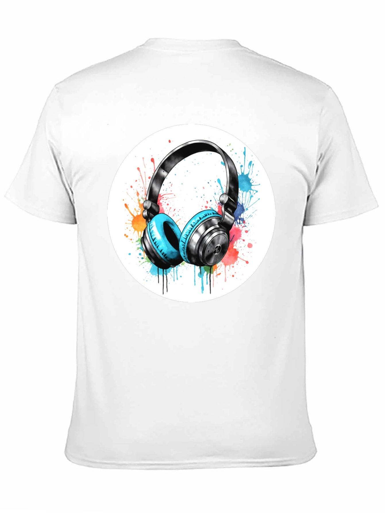 Stylish Headphone Graphic Tee - Music Lovers Shirt