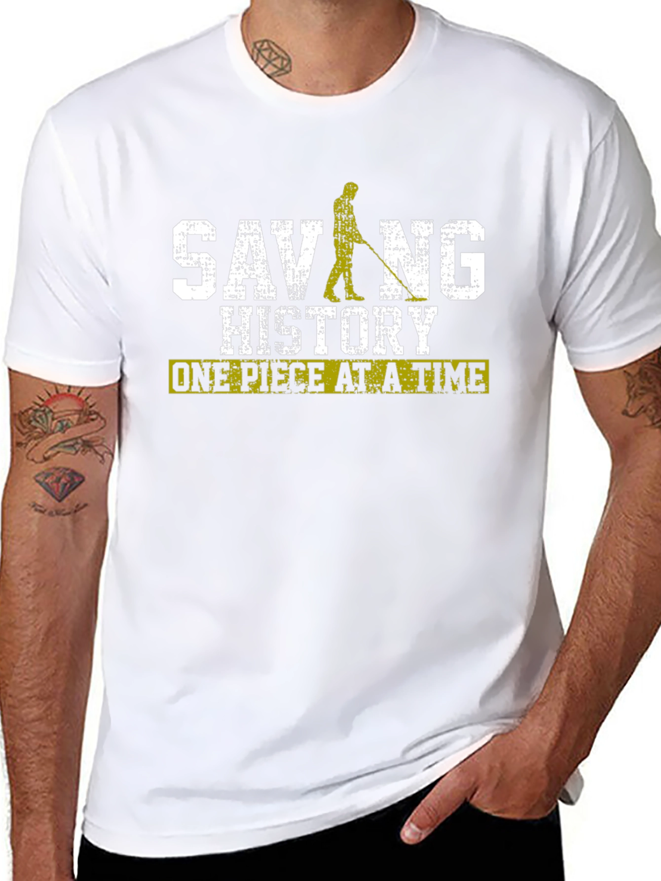 Saving History T-Shirt Metal Detecting Tee
