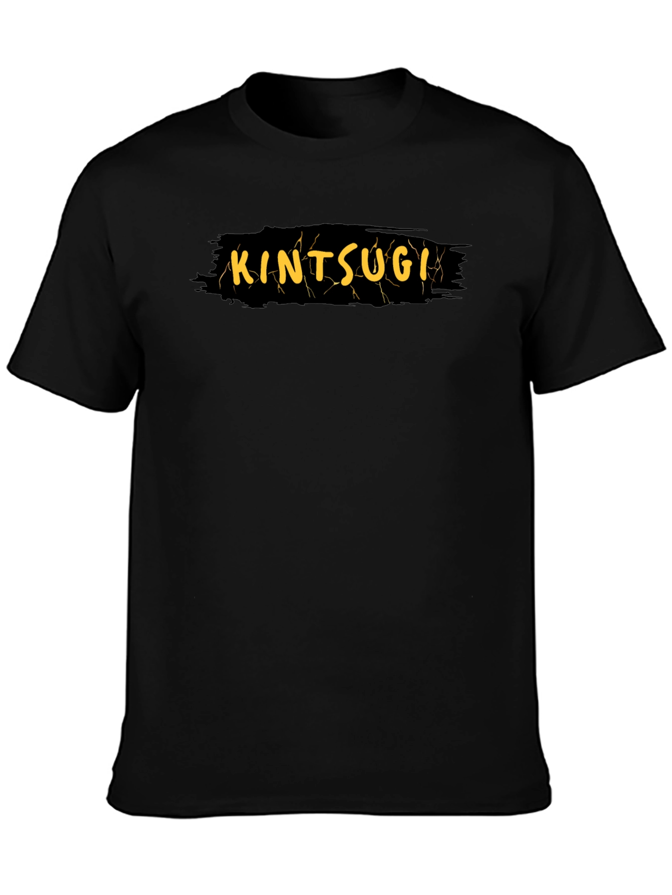 Kintsugi Graphic Tee - Black Crew Neck