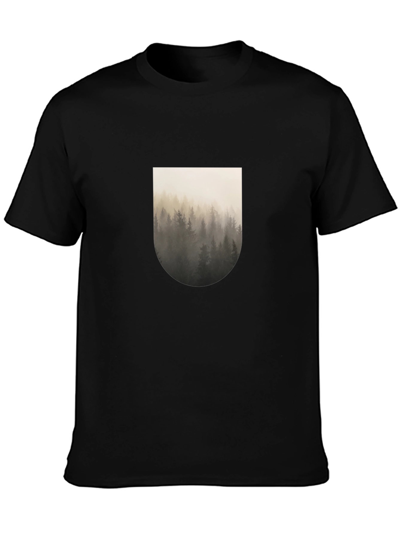 Forest Graphic Black T-Shirt