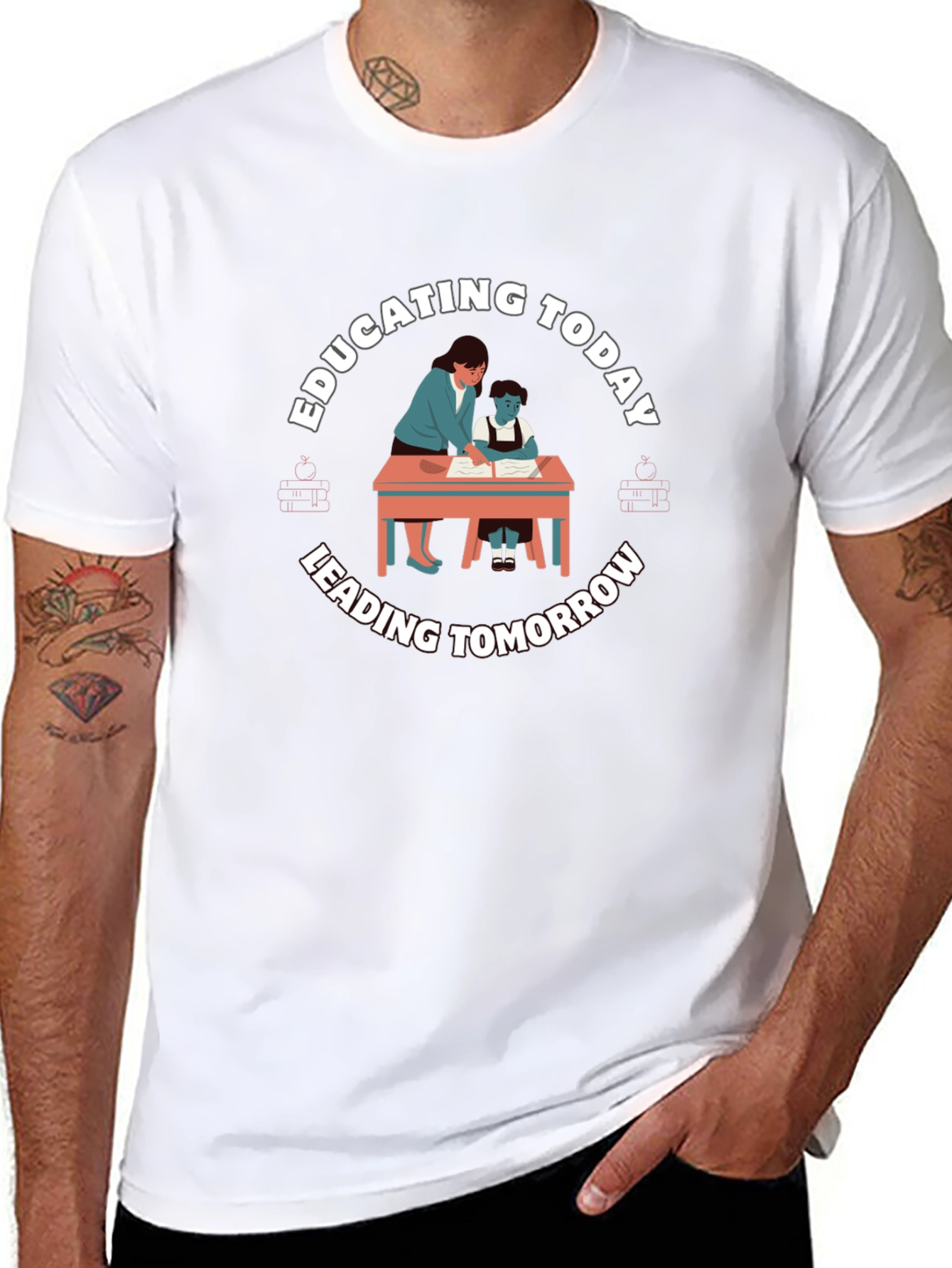Educating Today Leading Tomorrow Black T-Shirt