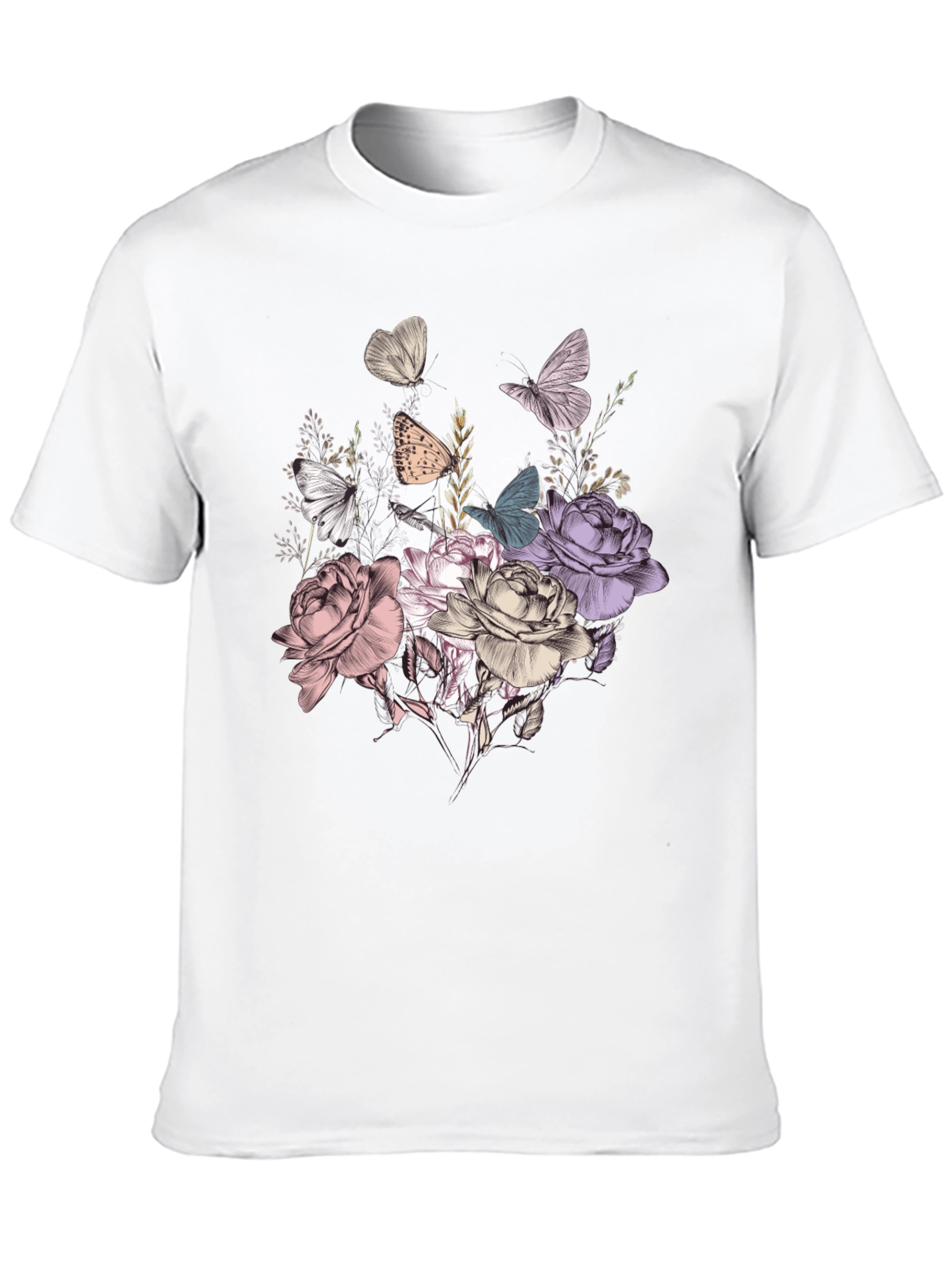 Floral Butterfly Graphic Tee