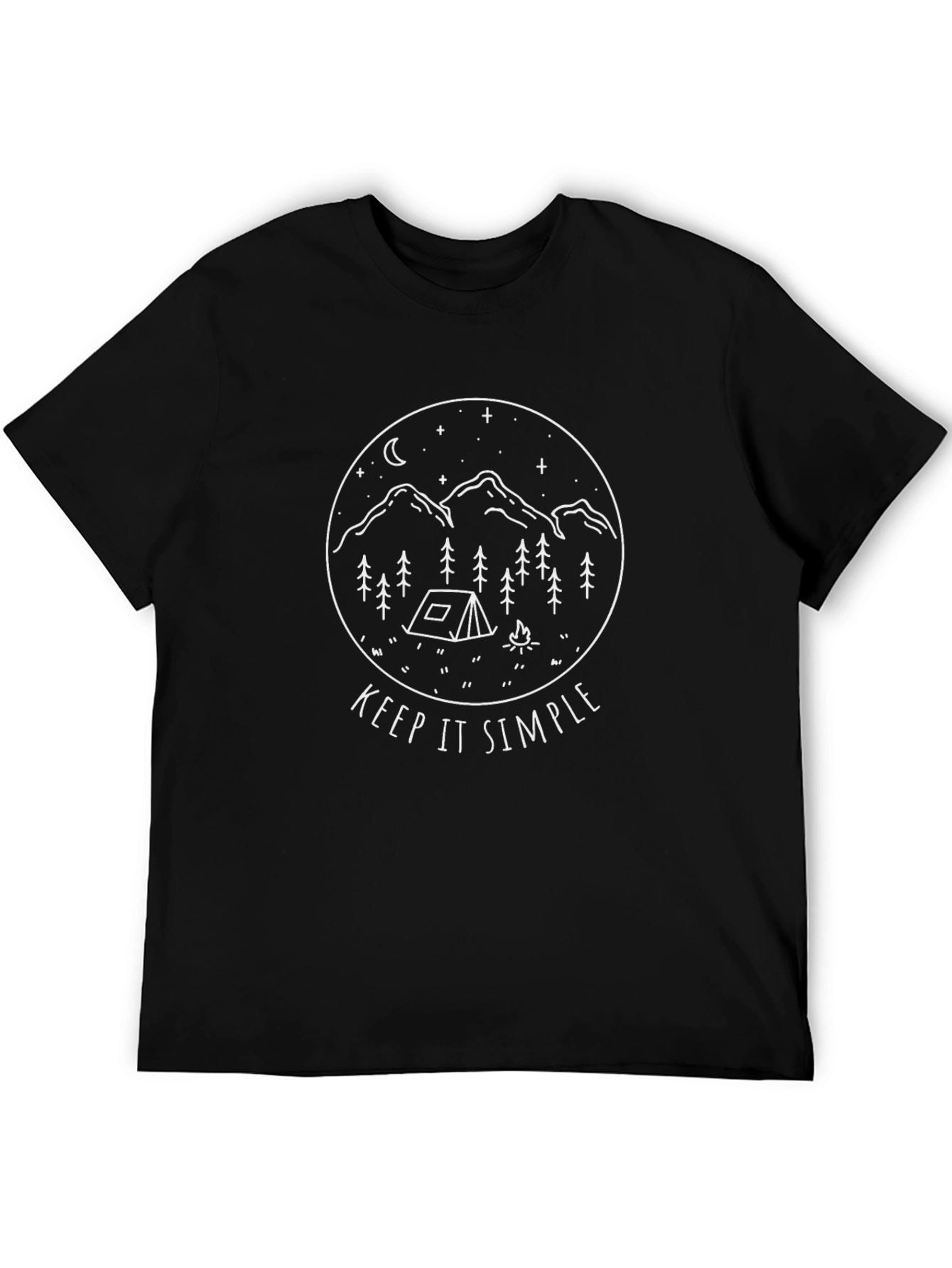Keep It Simple Camping Graphic T-Shirt