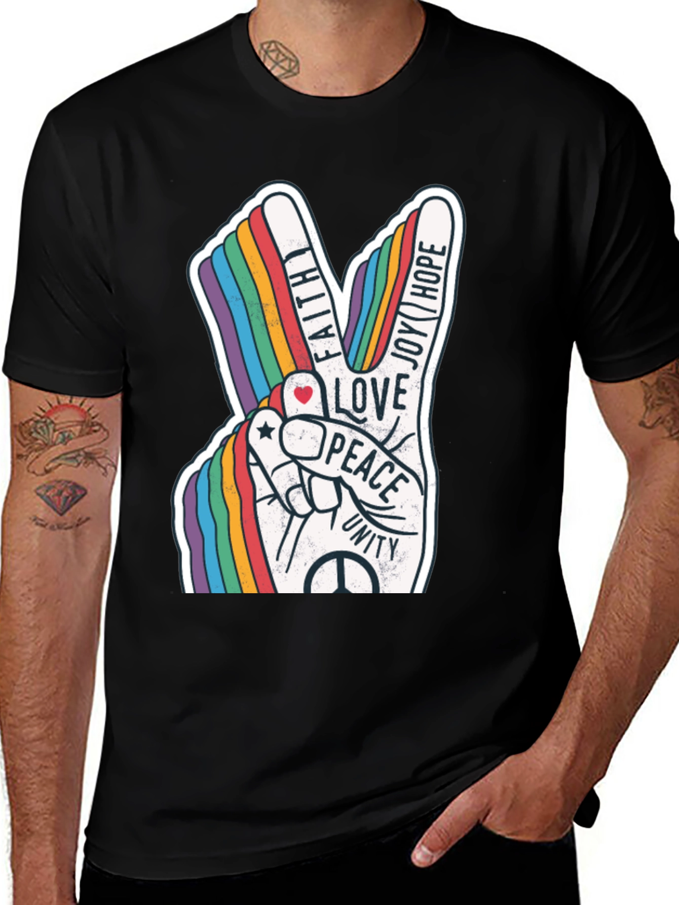 Peace Love Unity Rainbow T-Shirt
