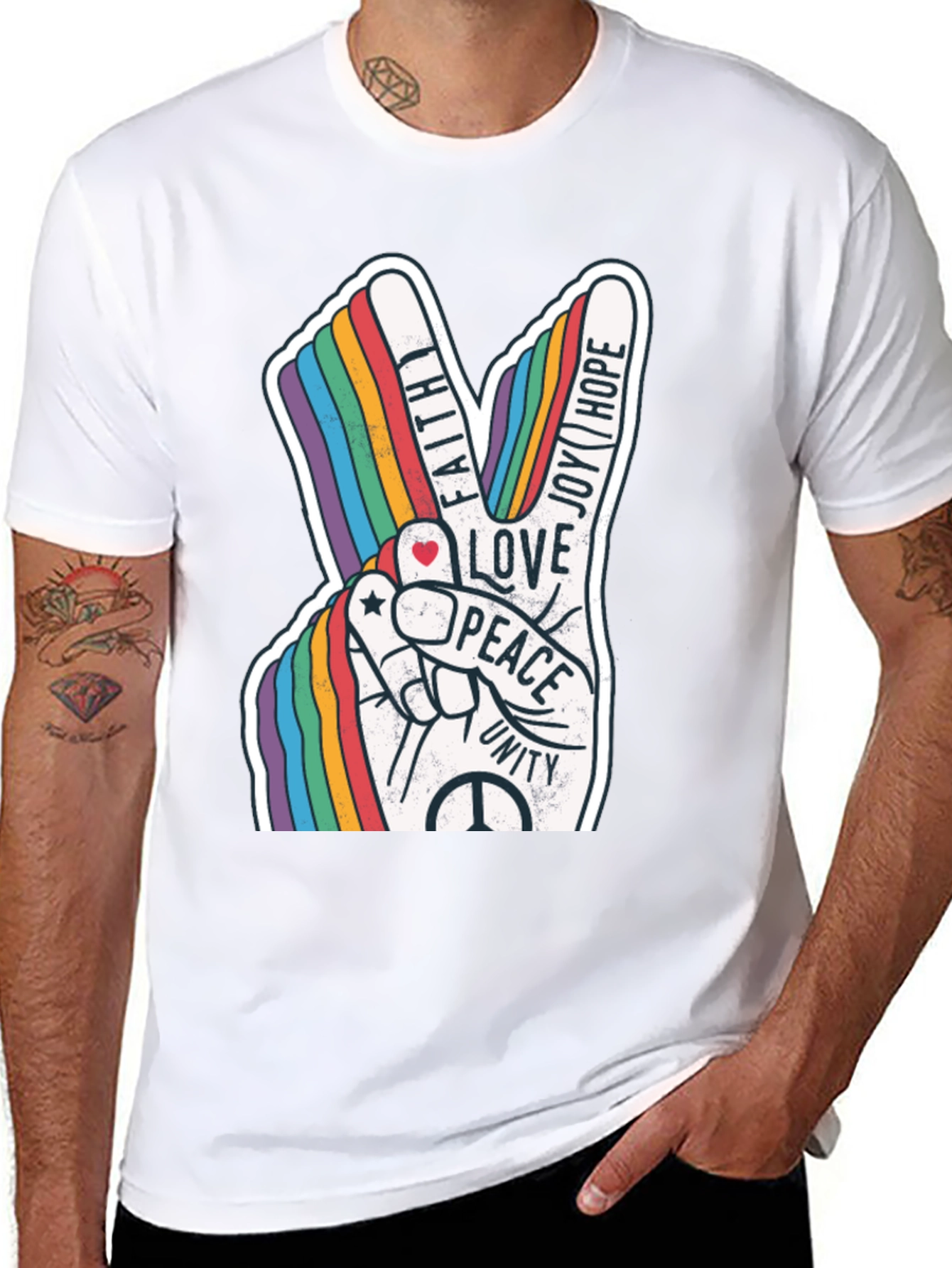 Peace Love Unity Rainbow T-Shirt