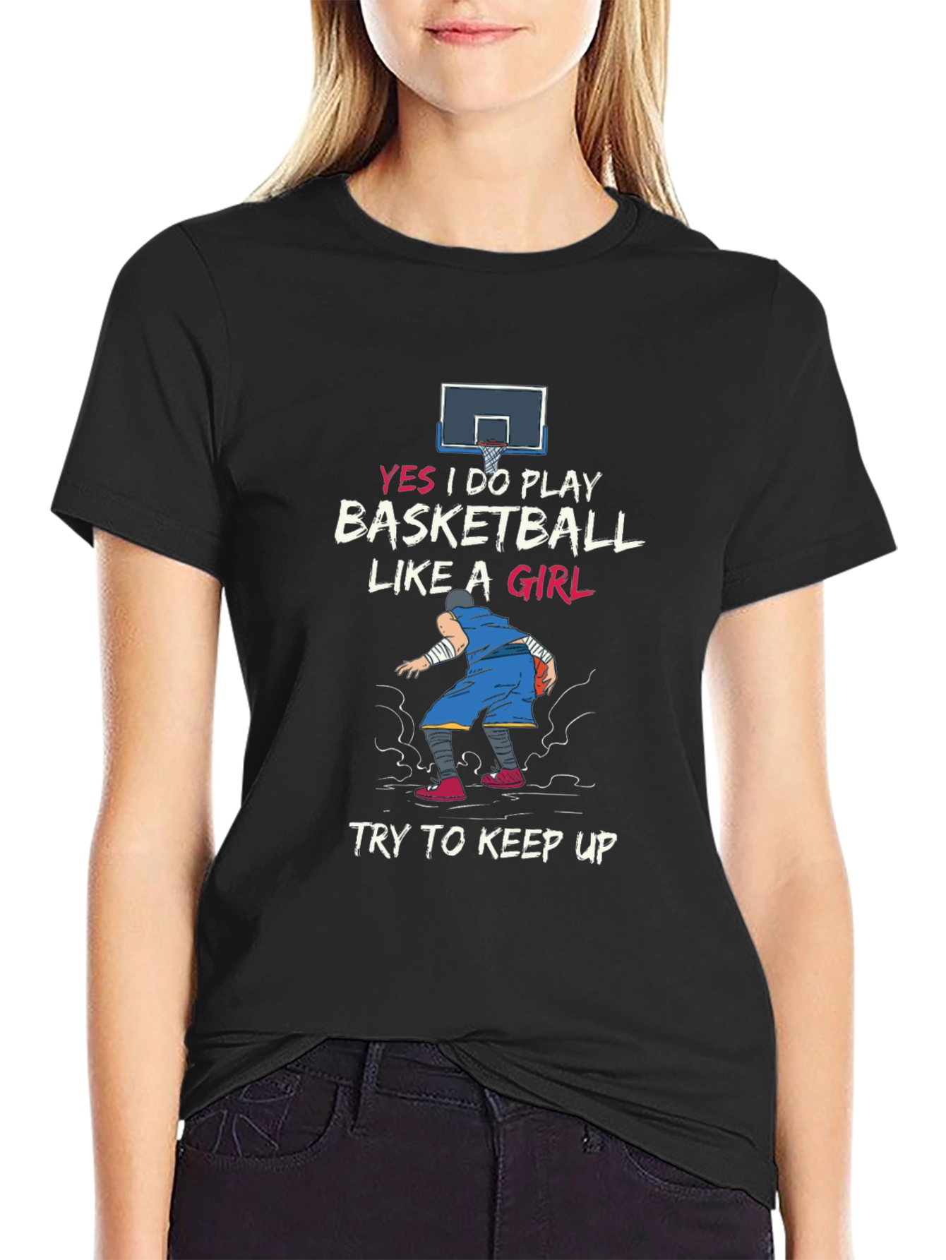 Basketball Girl T-Shirt - Funny Sport Tee