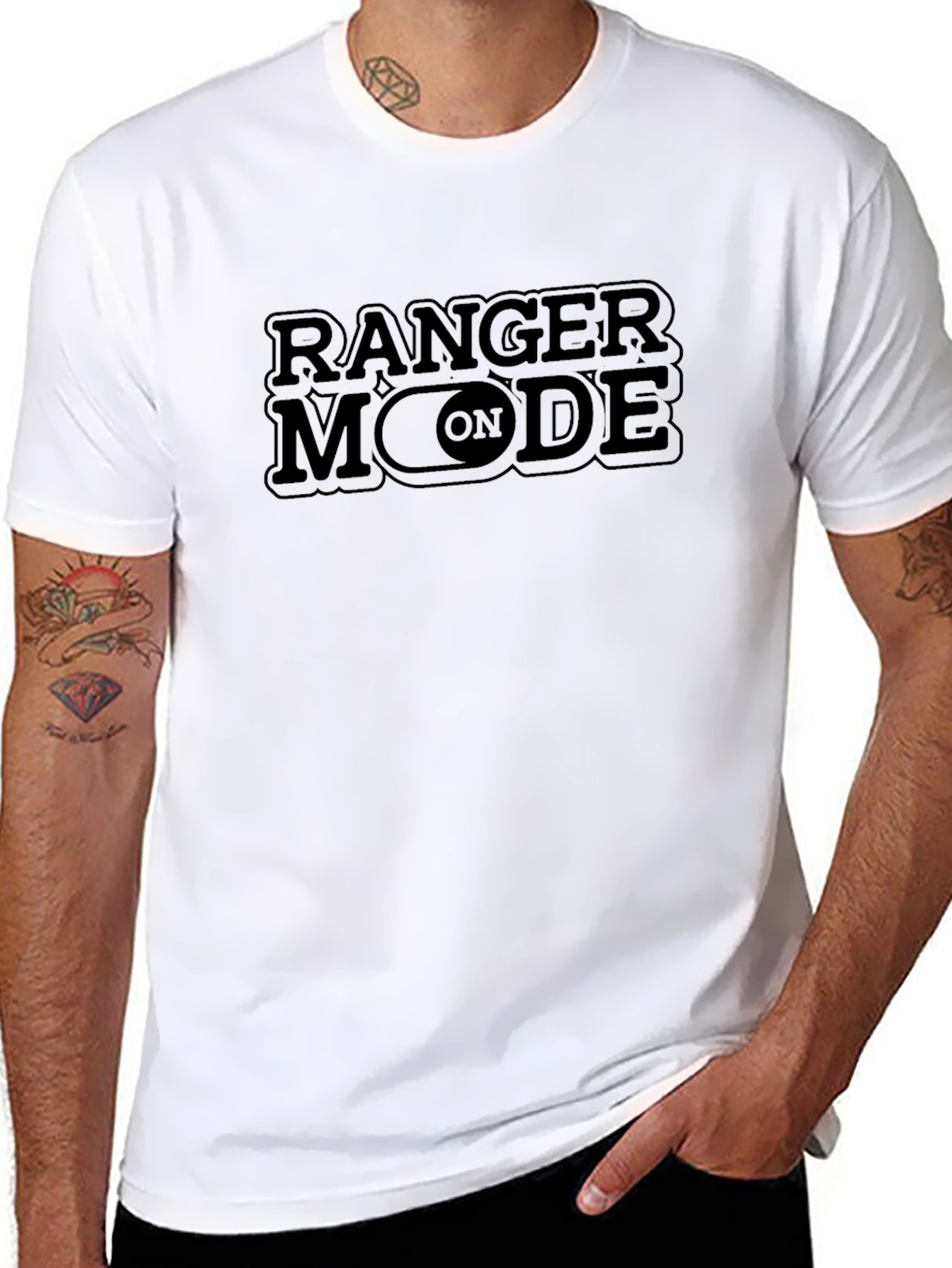 Ranger Mode On Black Graphic Tee