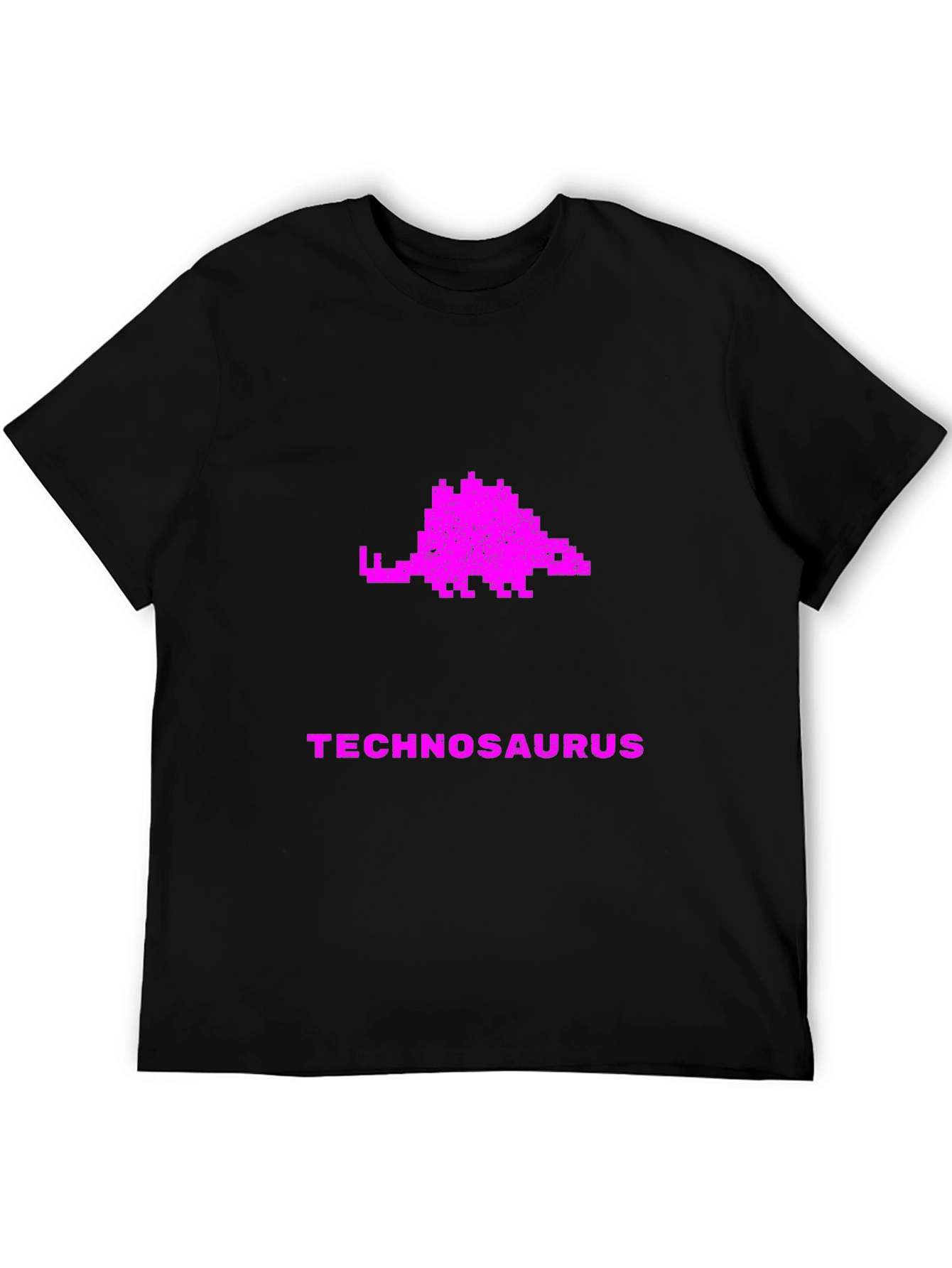 Technosaurus Pixel Art Graphic T-Shirt