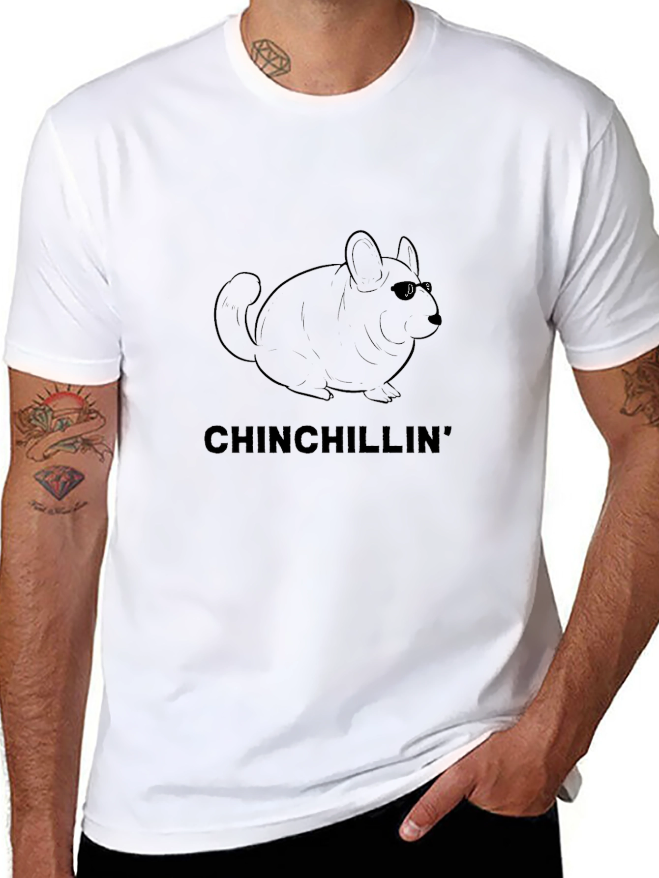 Chinchillin T-Shirt - Cool Chinchilla Graphic Tee