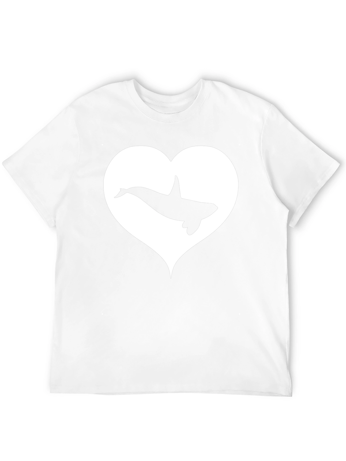 Orca Heart T-Shirt - Black Cotton Graphic Tee