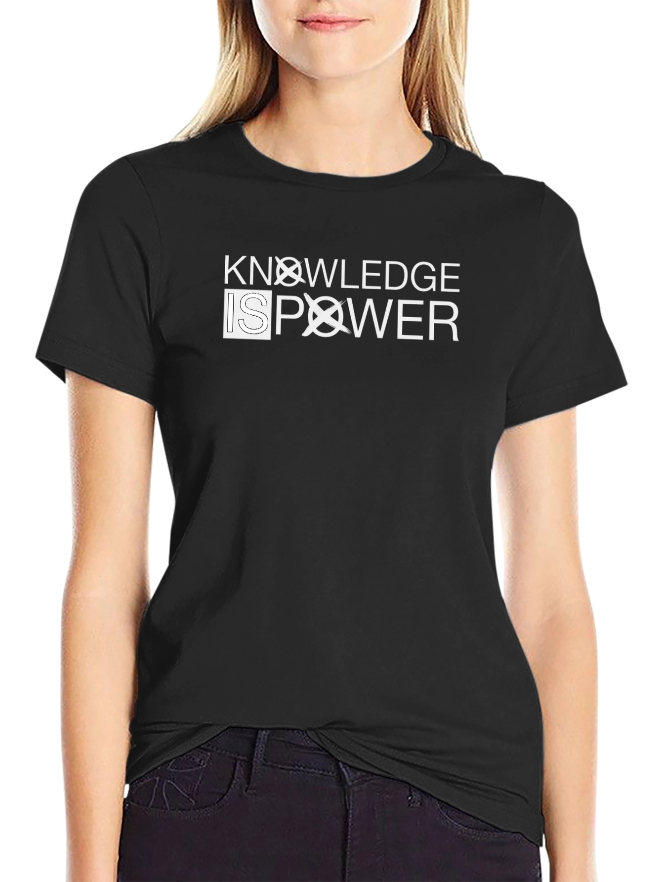 Knowledge is Power Graphic Tee - Black