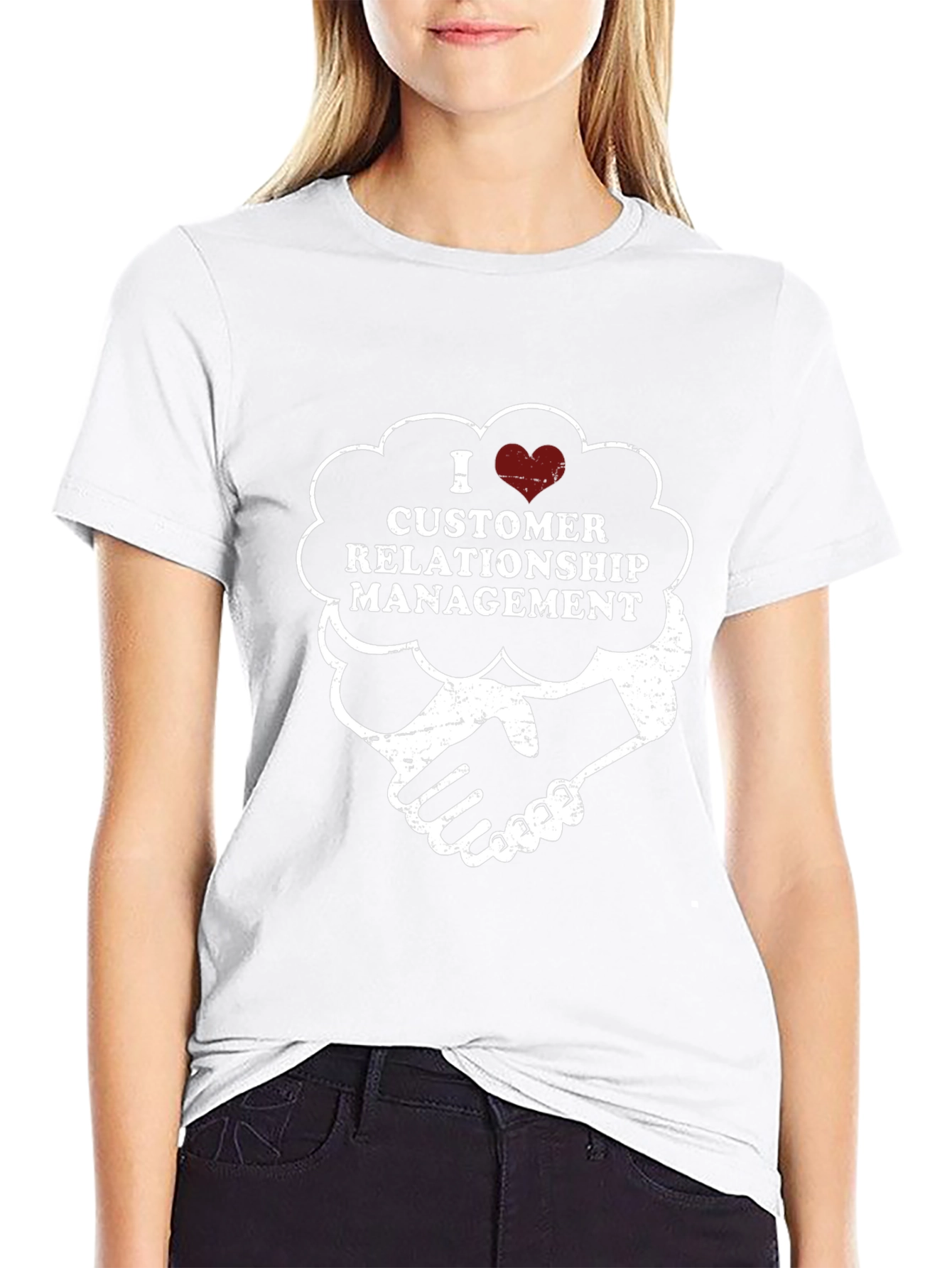 I Love Customer Relationship Management Graphic Tee