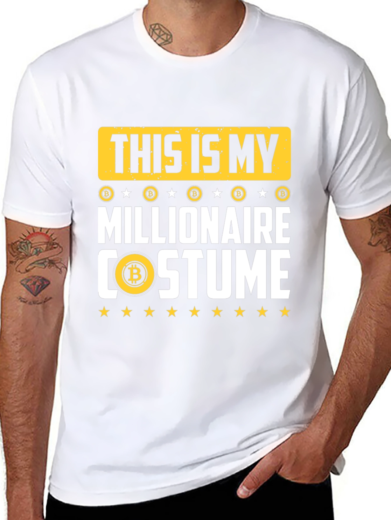 Bitcoin Millionaire Costume T-Shirt - Crypto Fashion