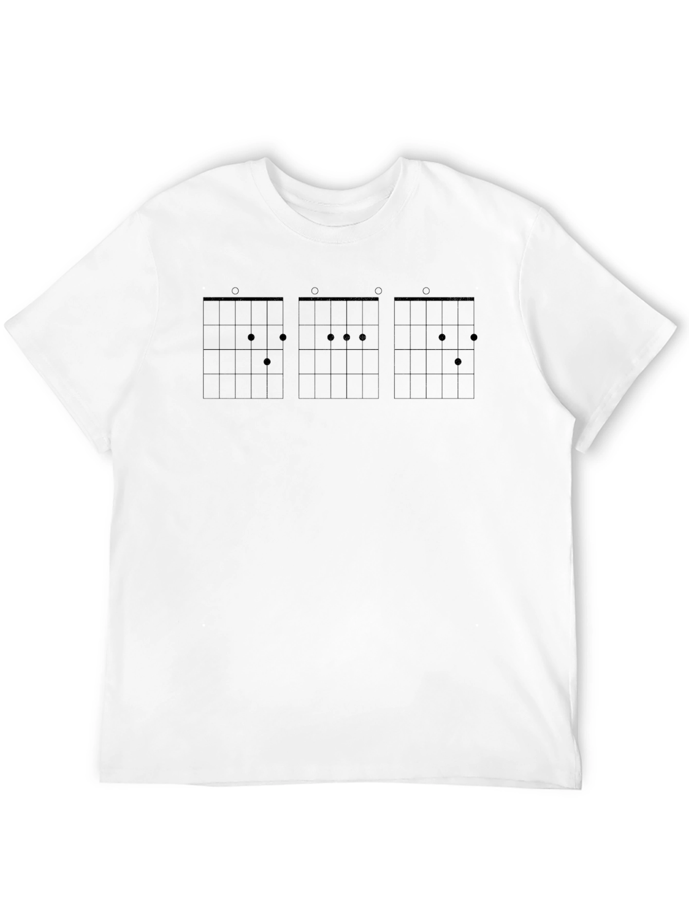 Guitar Chord Diagram Black T-Shirt