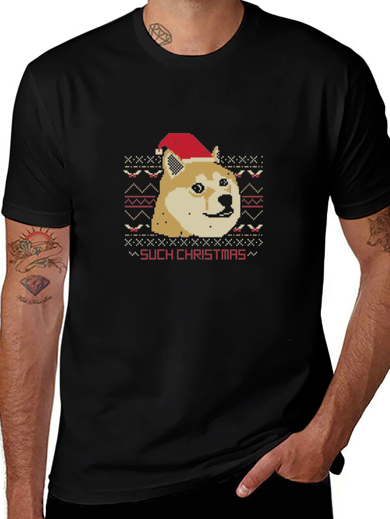 Doge Christmas Sweater T-Shirt - Such Festive!
