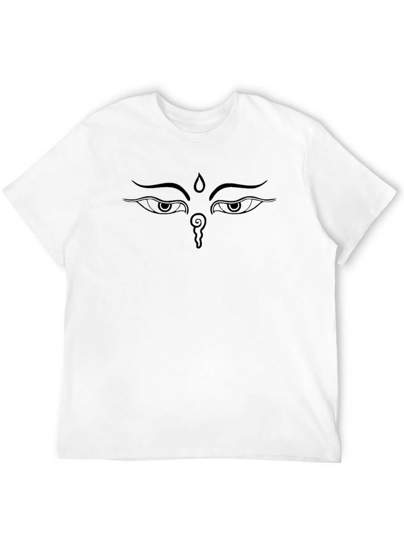 Buddha Eye Graphic Tee - Black Cotton T-Shirt