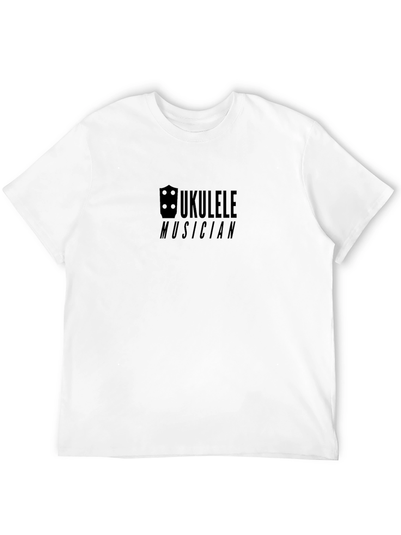 Ukulele Musician Black Graphic Tee