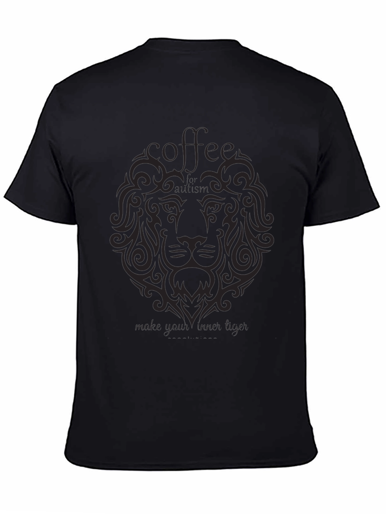 Coffee Lion Graphic Tee - Black