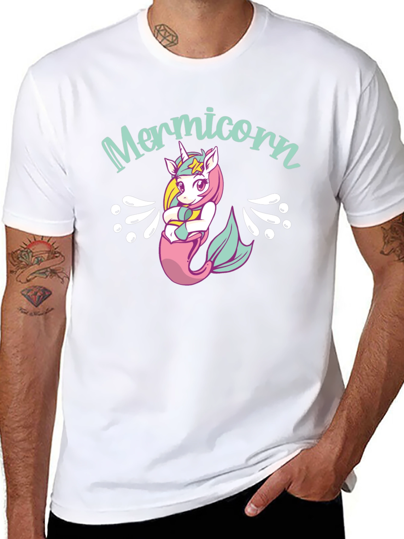 Mermicorn Black T-Shirt