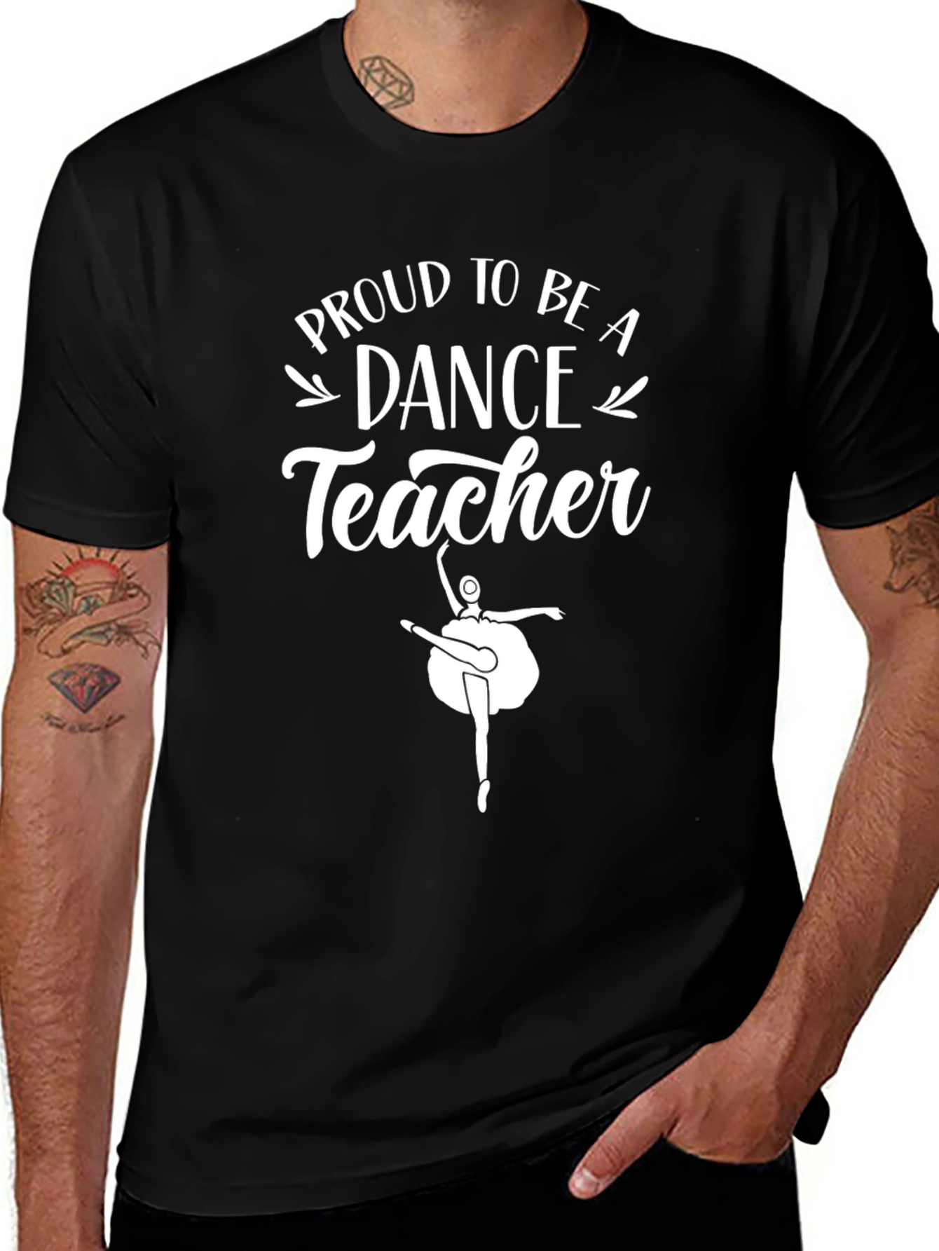 Proud Dance Teacher Black T-Shirt