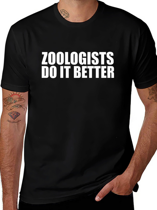 Zoologists Do It Better Black T-Shirt