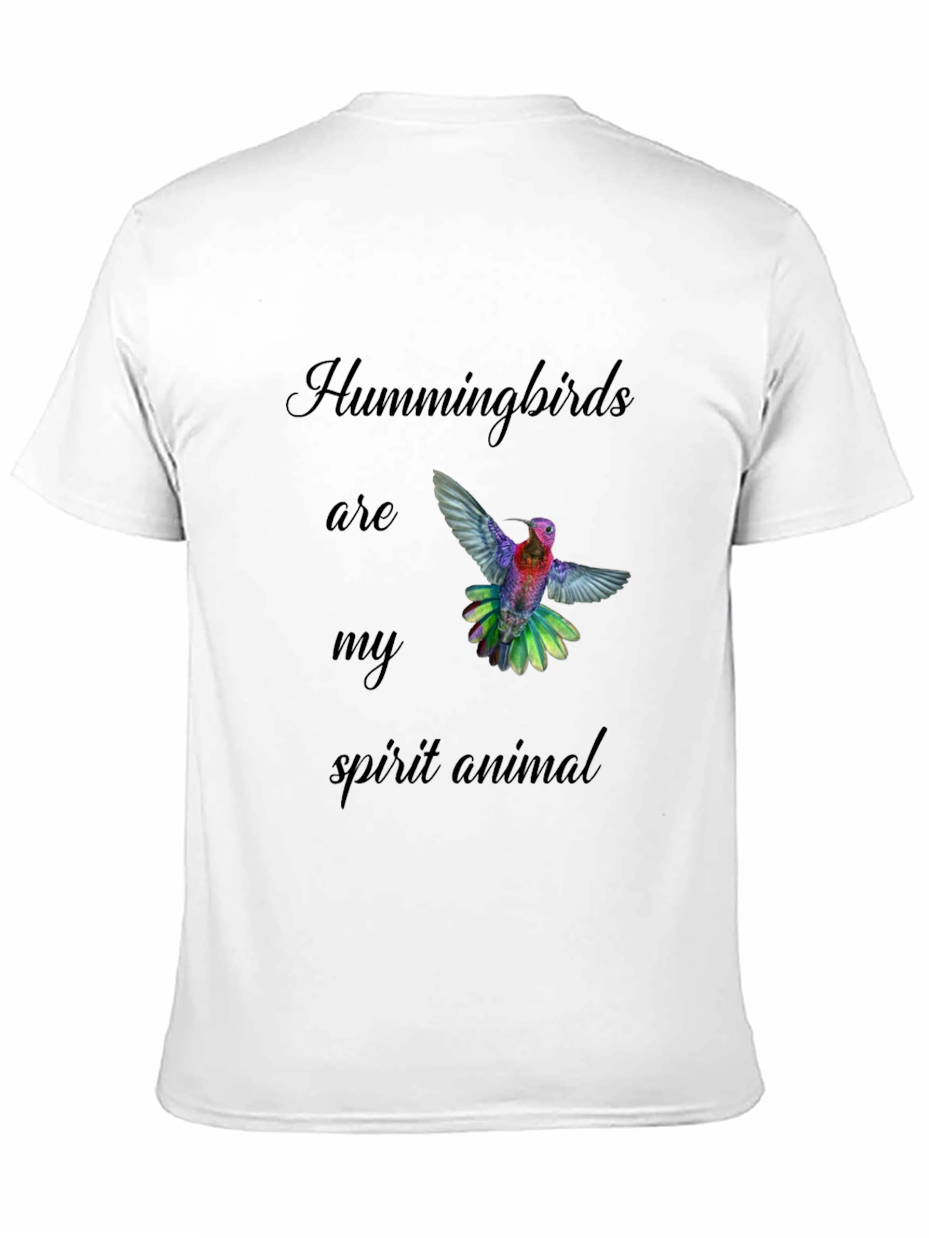 Hummingbird Spirit Animal Black T-Shirt