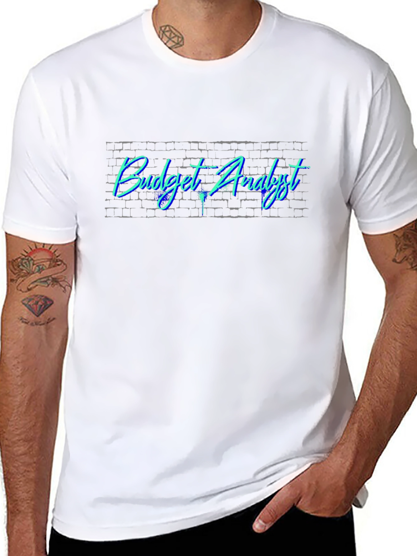 Budget Analyst Tee - Cool Brick Design