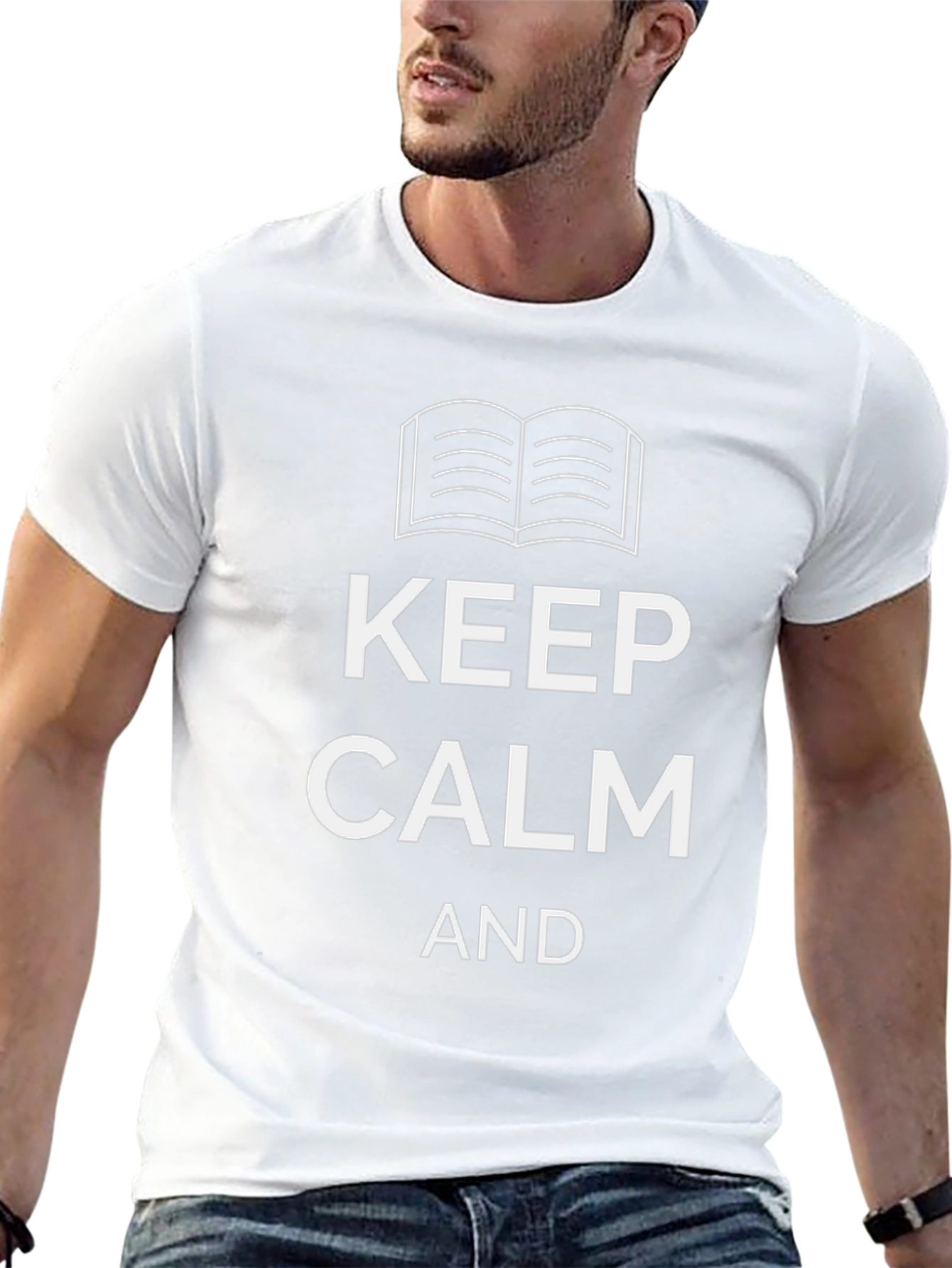 Keep Calm and Read Book Graphic T-Shirt