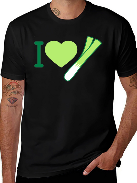 I Heart Leeks T-Shirt - Vegetable Lover Tee