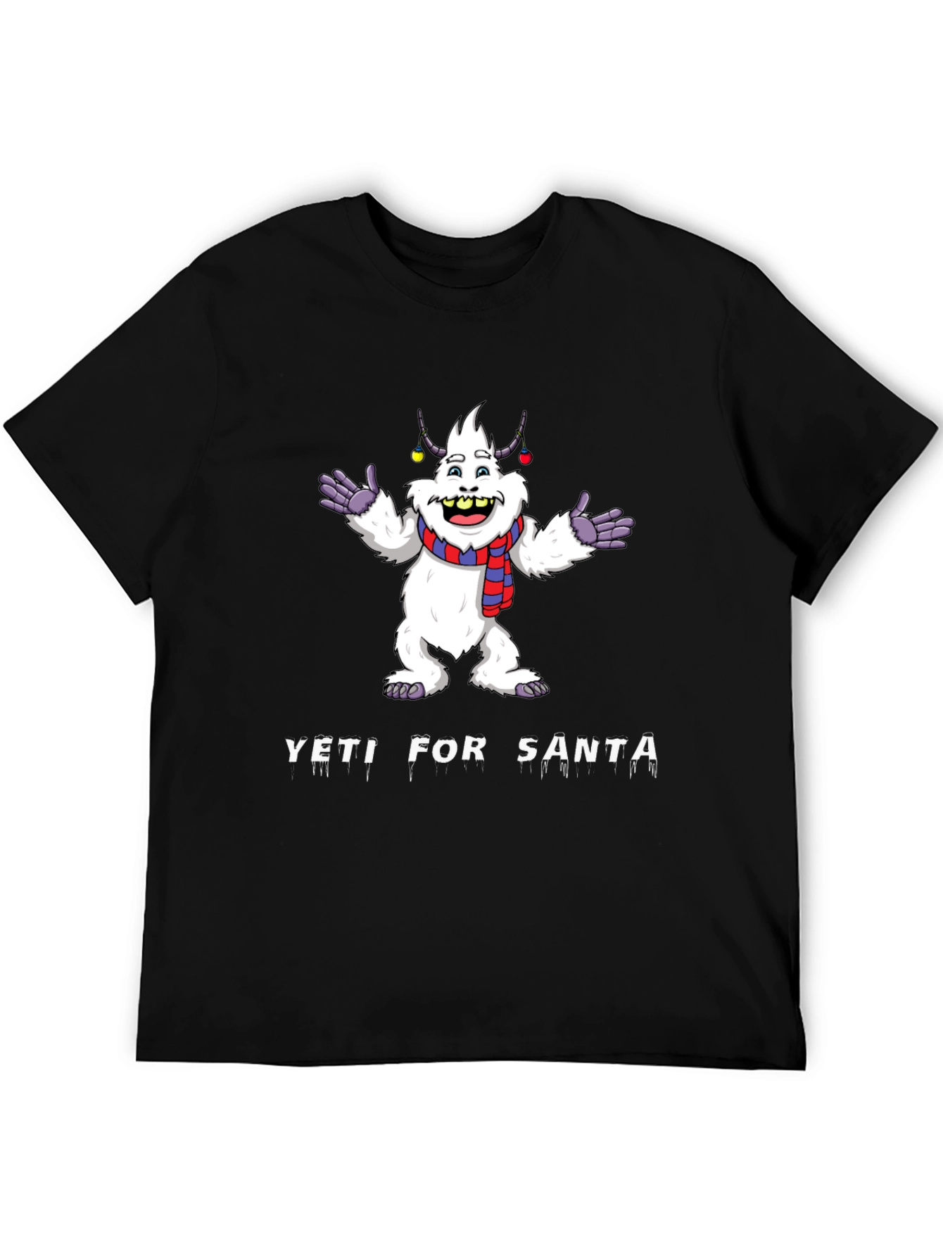 Yeti for Santa Graphic Tee - Black
