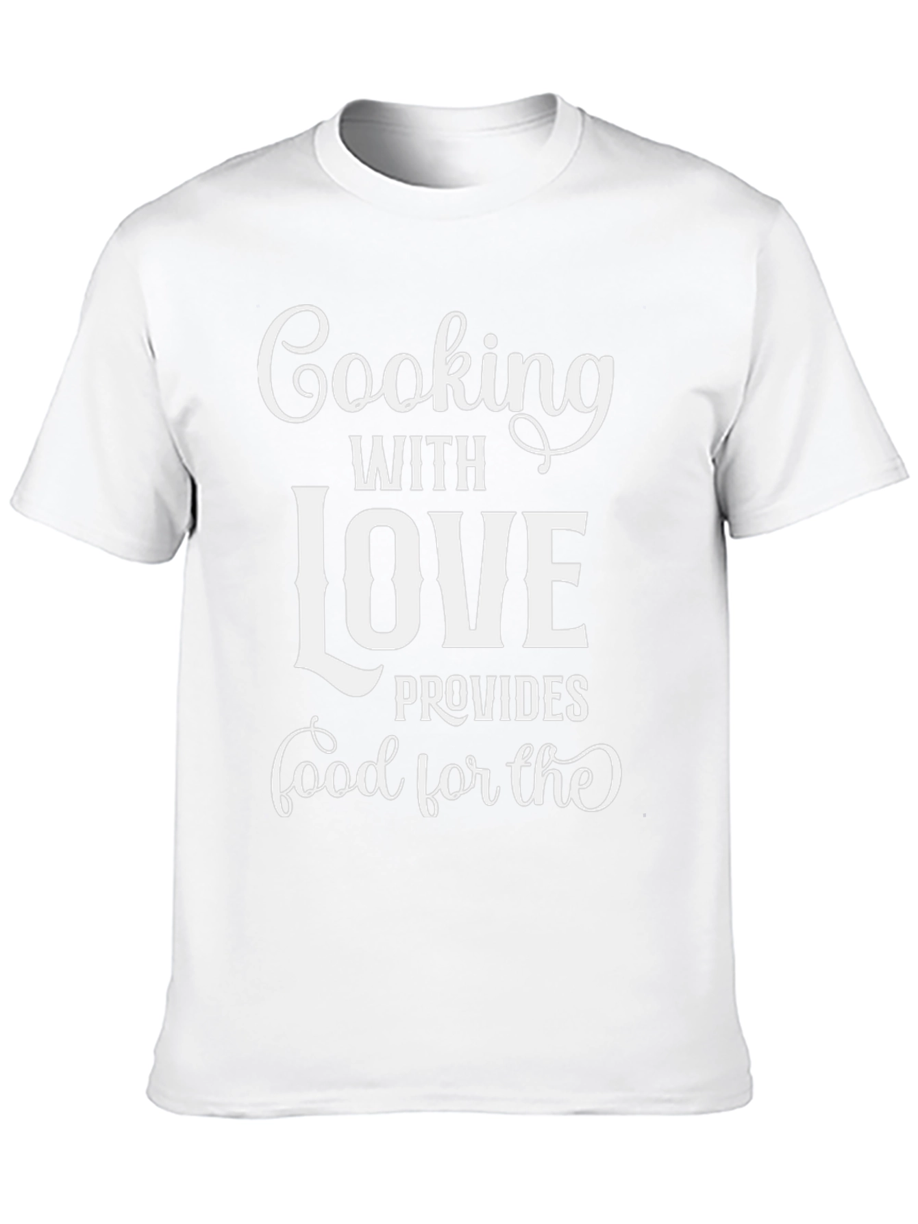Cooking with Love Black T-Shirt